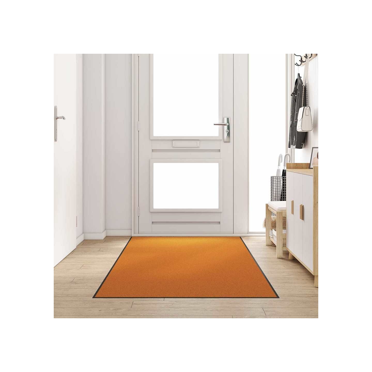 Tapis d'entrée Orange et Noir 120 x 300 cm 100% Polyamide