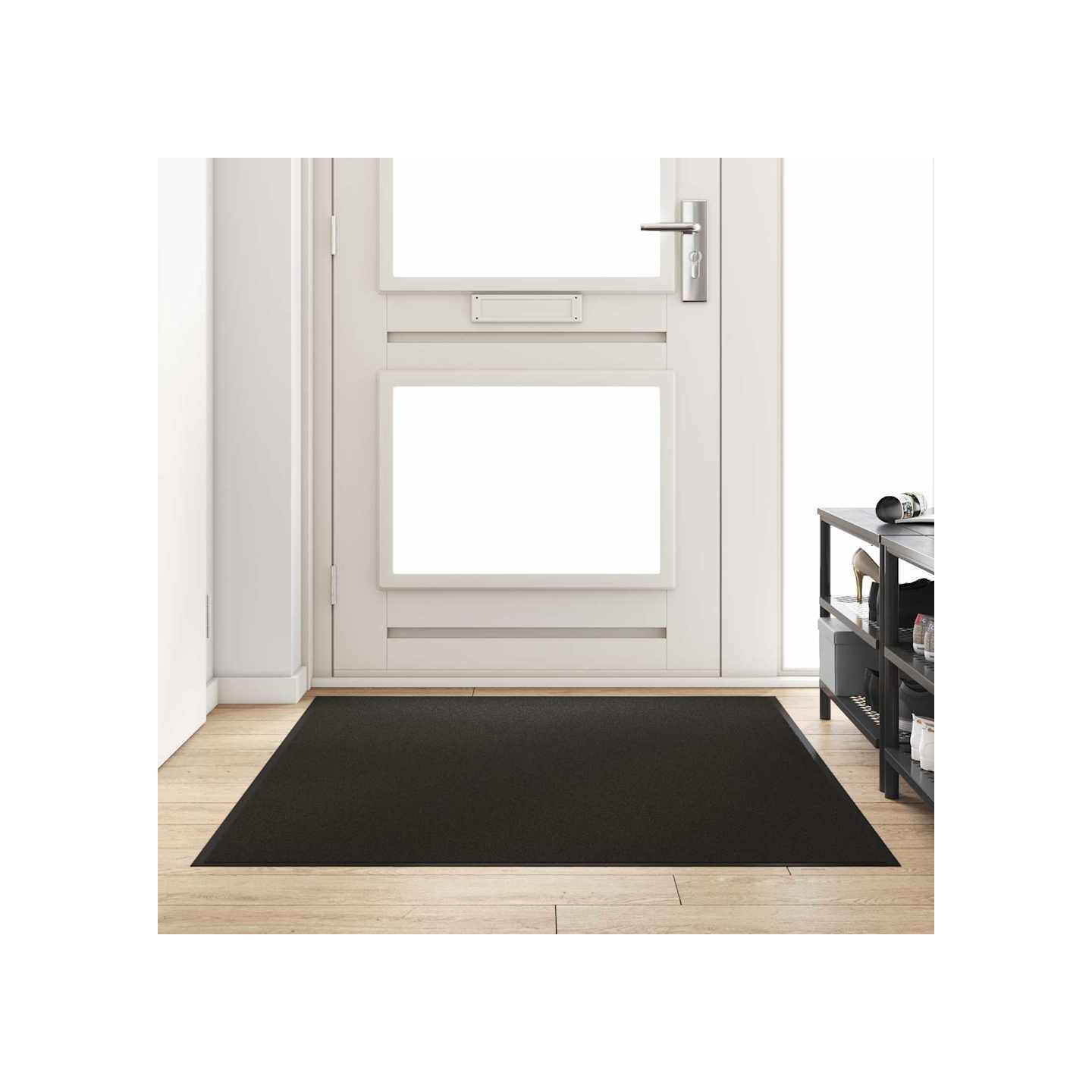 Tapis d'entrée Noir 120 x 180 cm 100% Polyamide