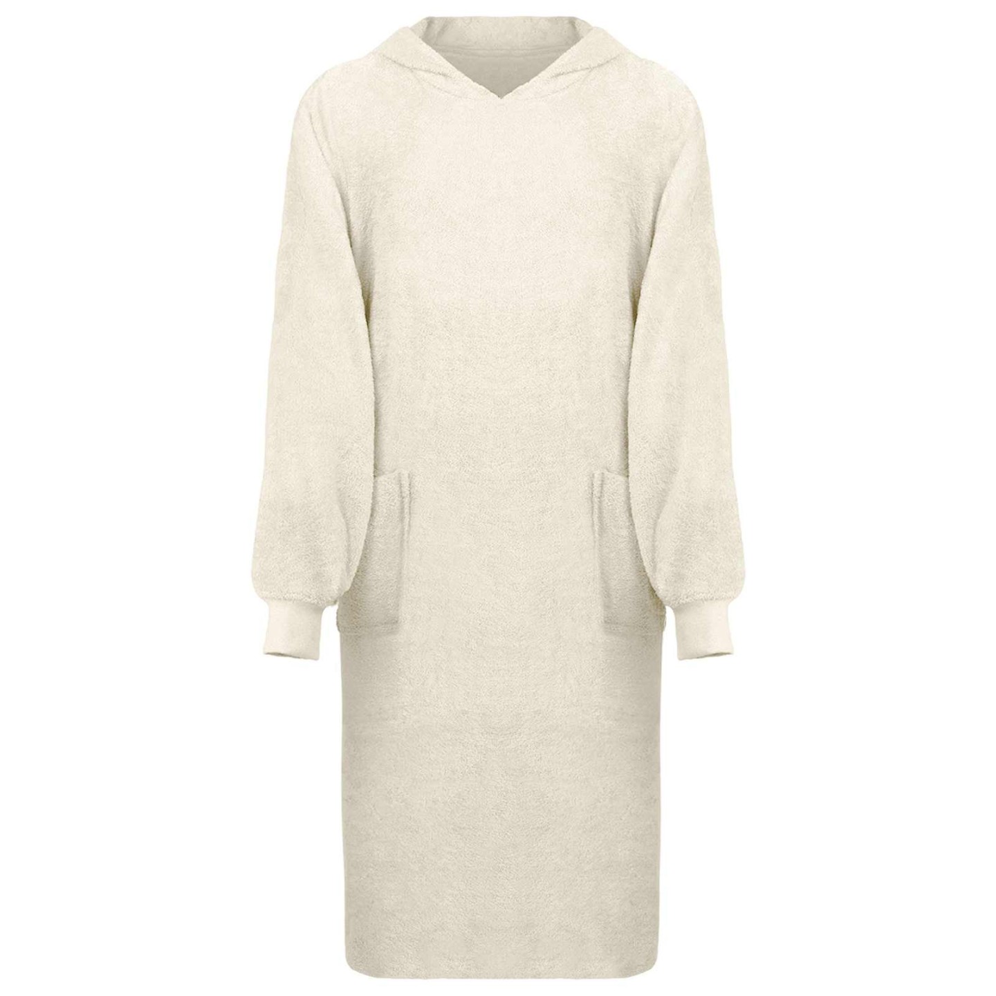 Sweat à capuche couverture KINN Crème XL Coton