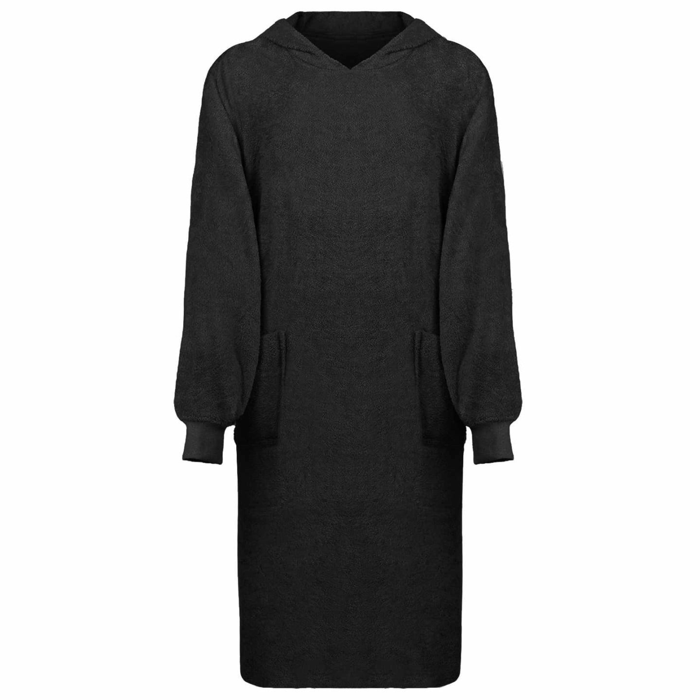 Sweat à capuche couverture KINN Noir XL Coton