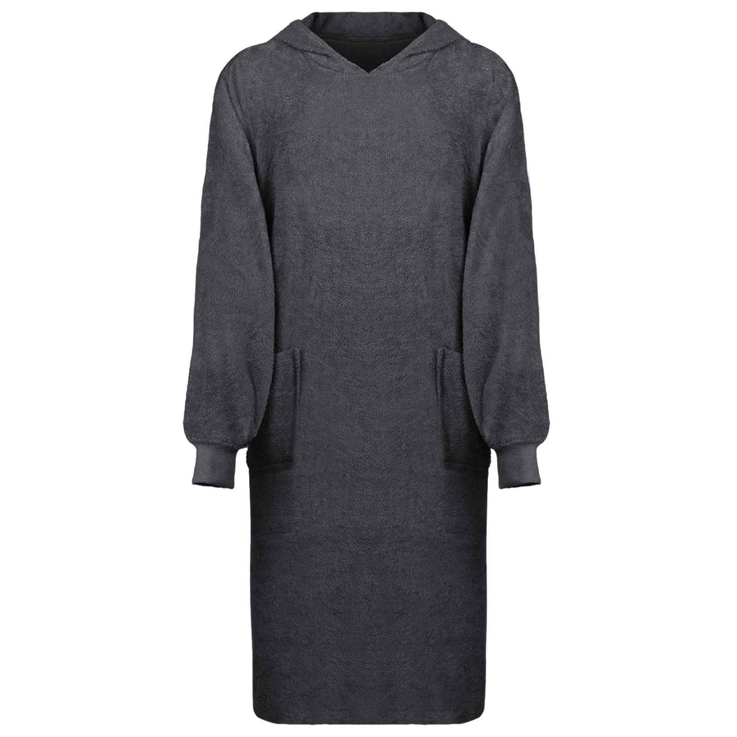 Sweat à capuche couverture KINN Anthracite XL Coton