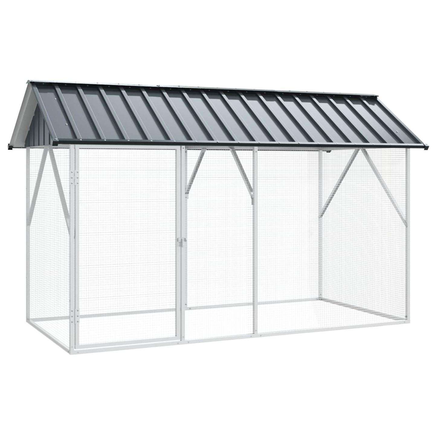 Cage pour oiseaux Anthracite 227 x 112 x 141 cm