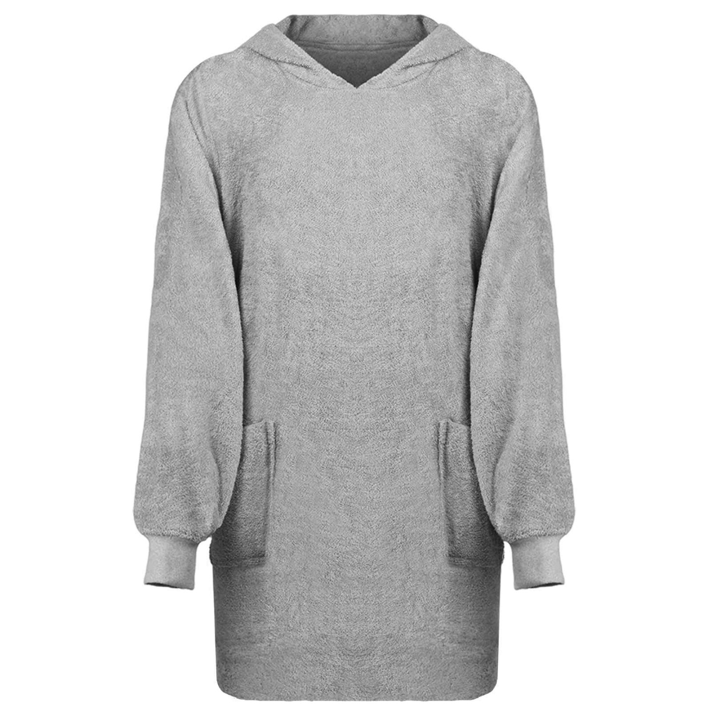 Sweat à capuche couverture KINN Gris L Coton