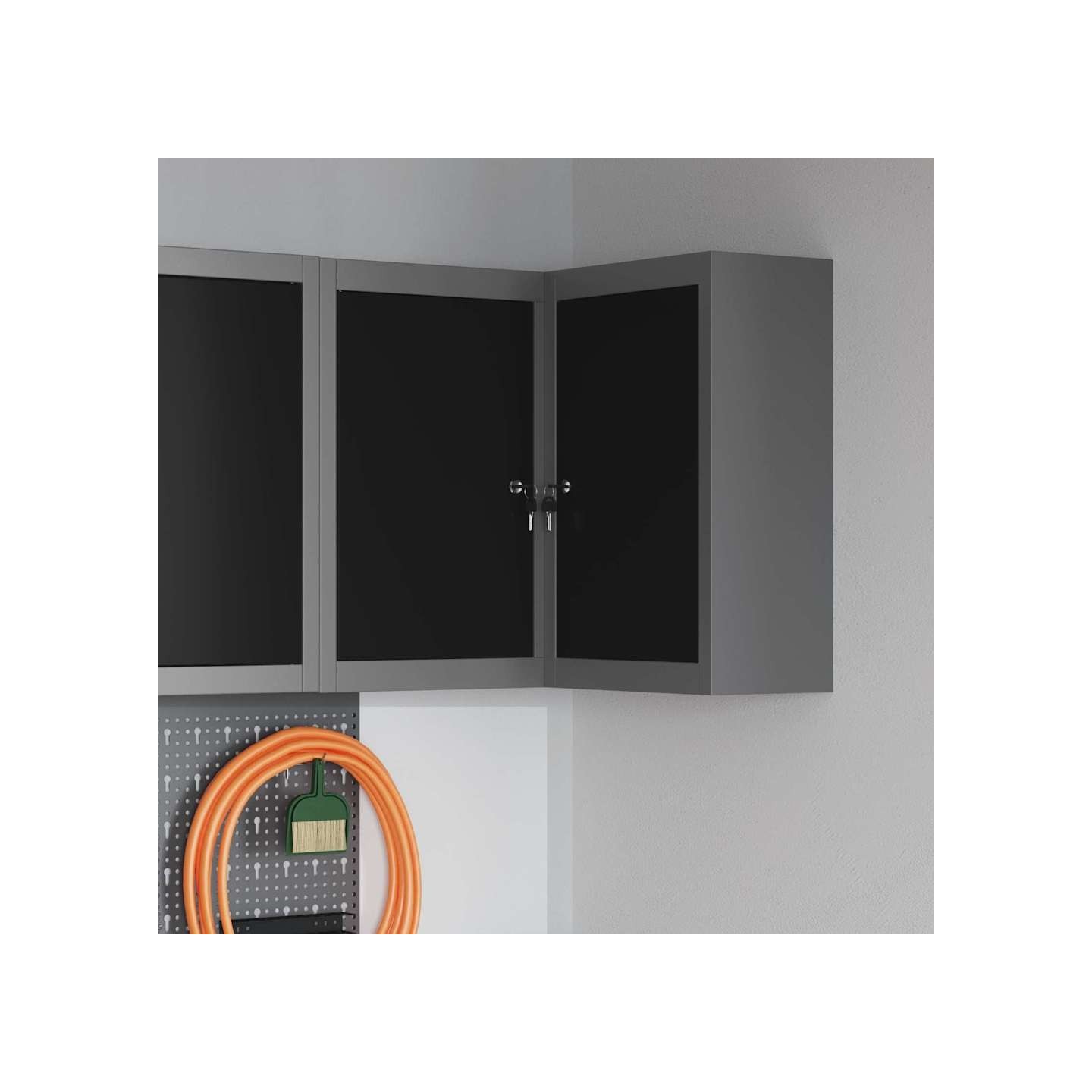 Armoire à outils Noir et gris 50 x 20 x 55 cm Acier