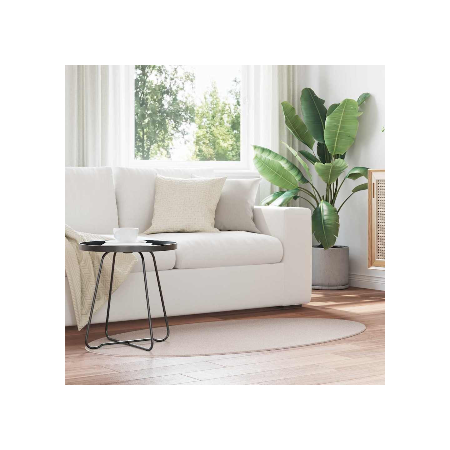 Tapis HUARTE Sable 80 x 150 cm 100 % polyester