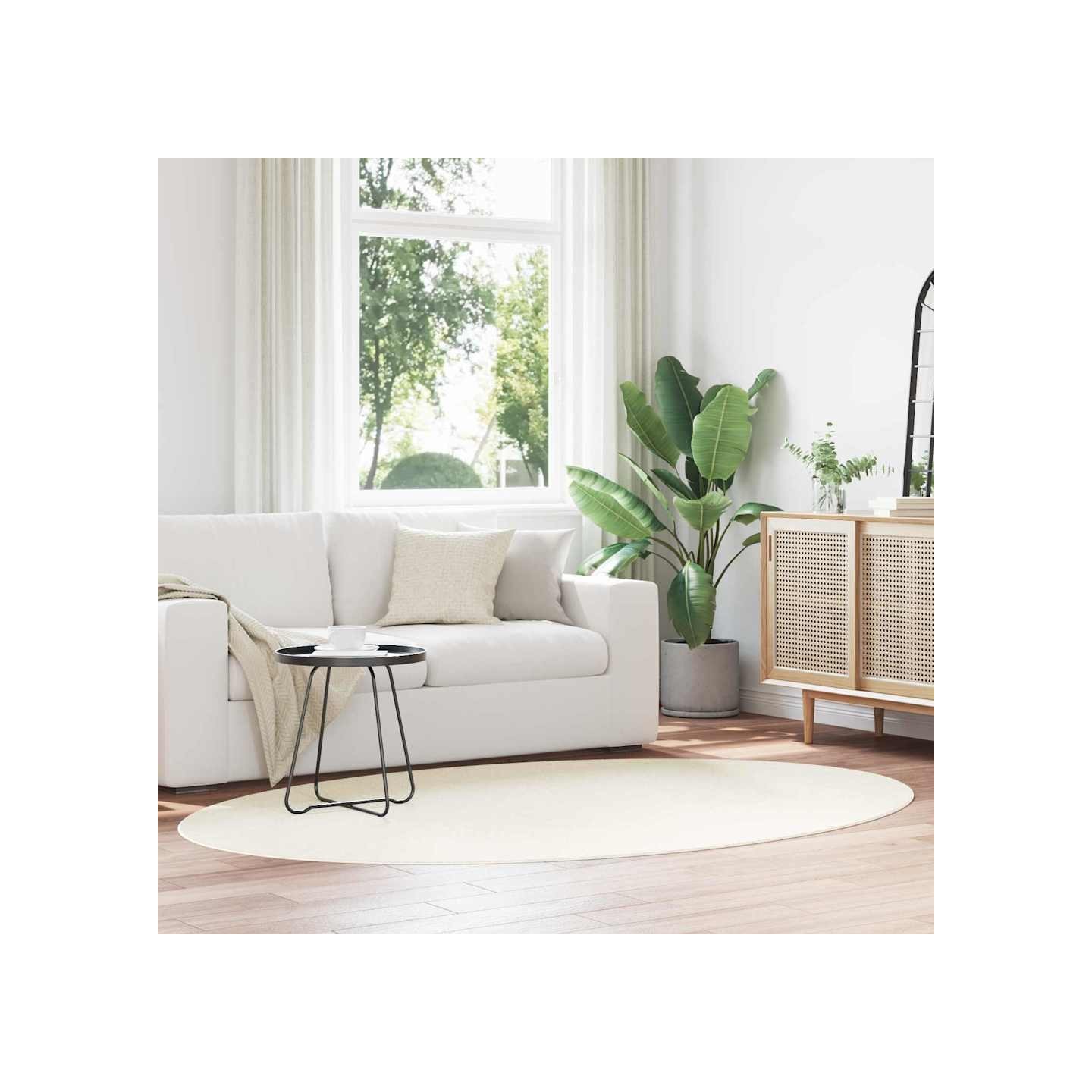 Tapis HUARTE Crème 160 x 230 cm 100 % polyester
