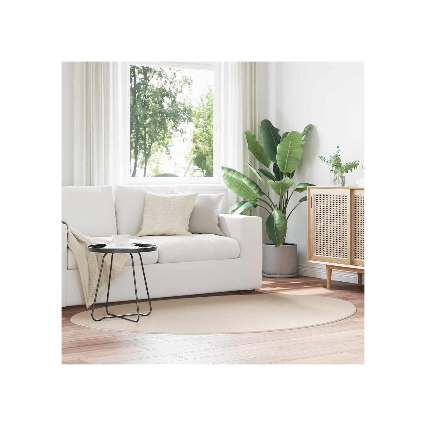 Tapis HUARTE Beige 140 x 200 cm Polyester