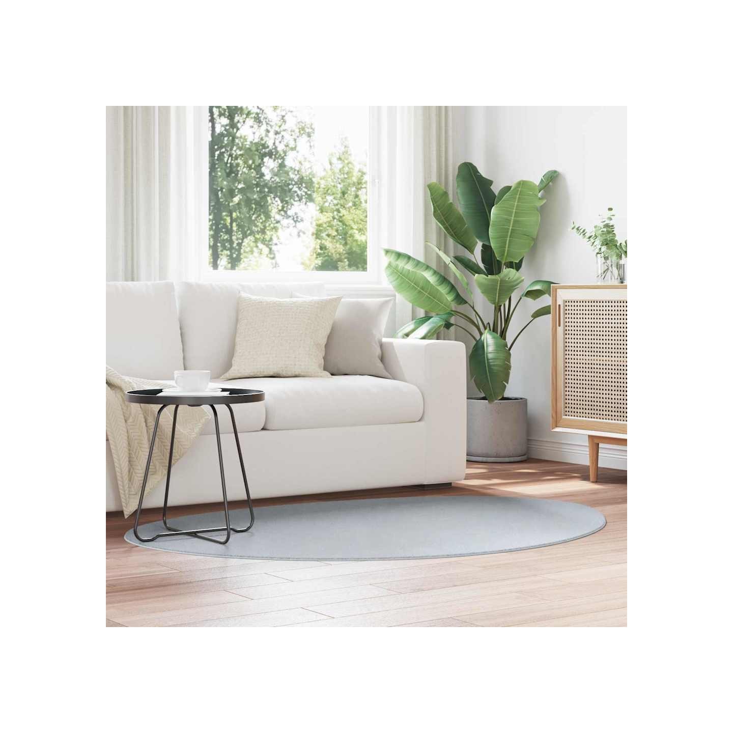 Tapis HUARTE Gris 120 x 170 cm Polyester