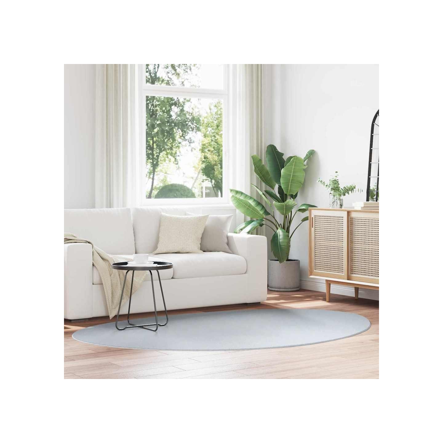 Tapis HUARTE Gris 160 x 230 cm Polyester