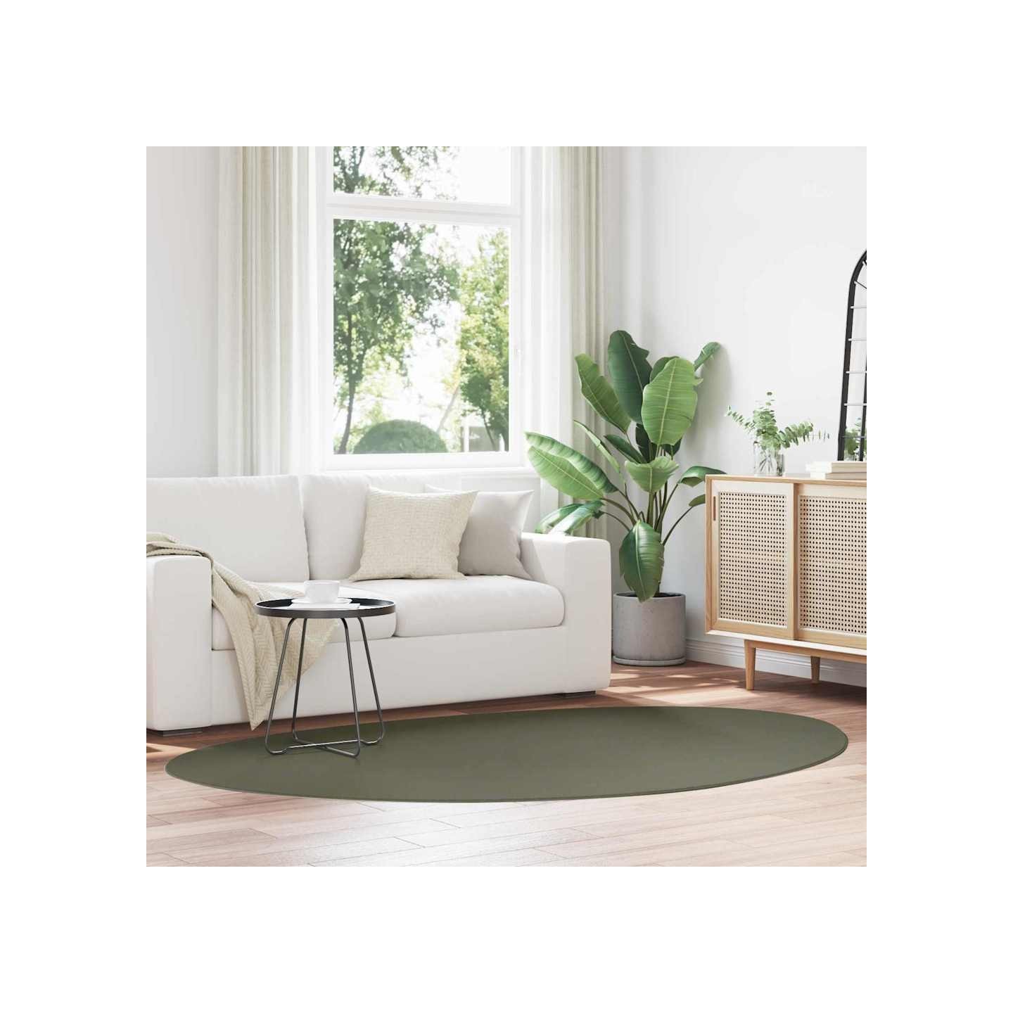 Tapis HUARTE Vert forêt 160 x 230 cm Polyester
