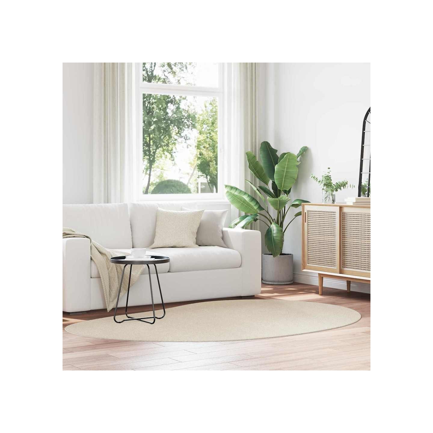 Tapis HUARTE Beige 160 x 230 cm Polyester