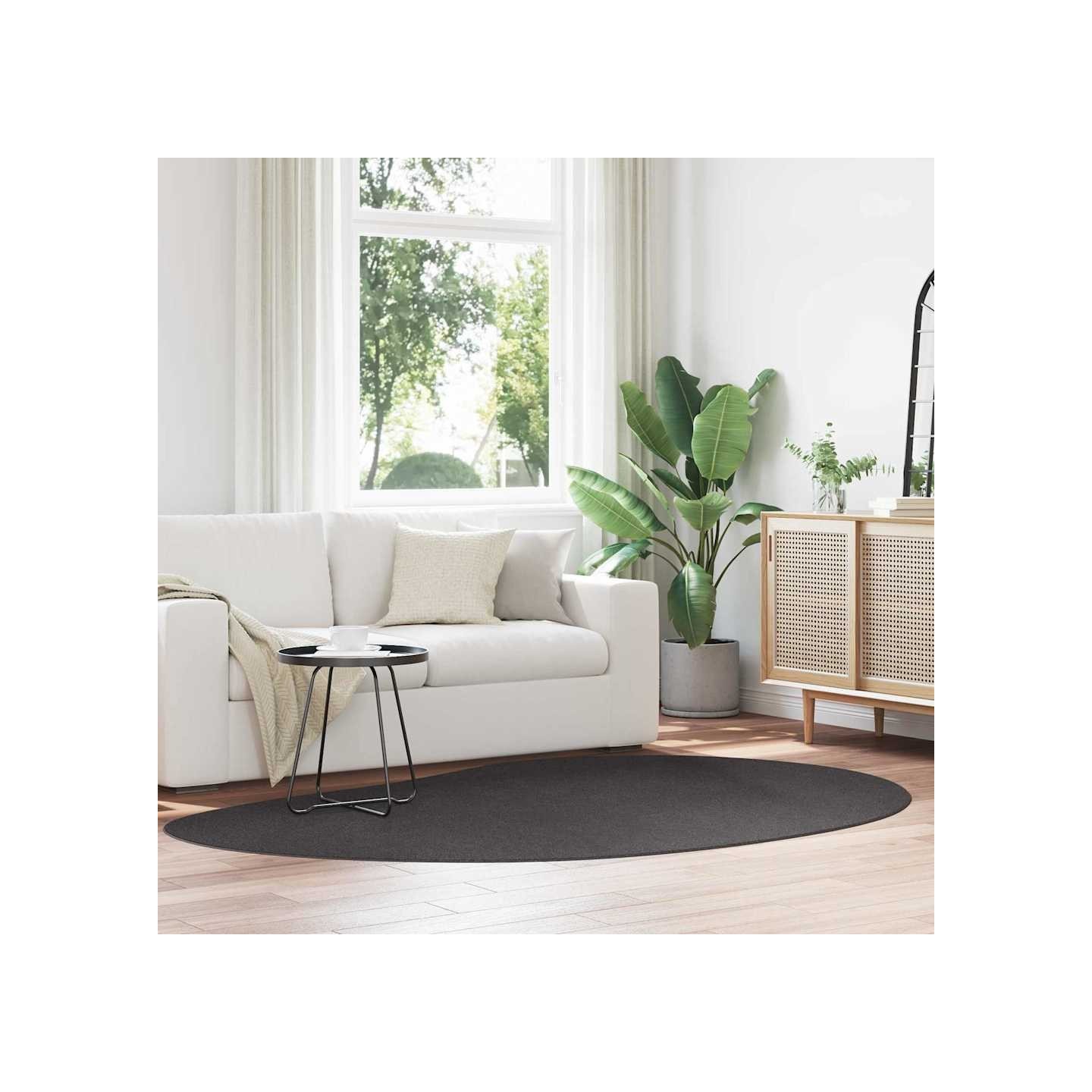 Tapis HUARTE Anthracite 160 x 230 cm Polyester