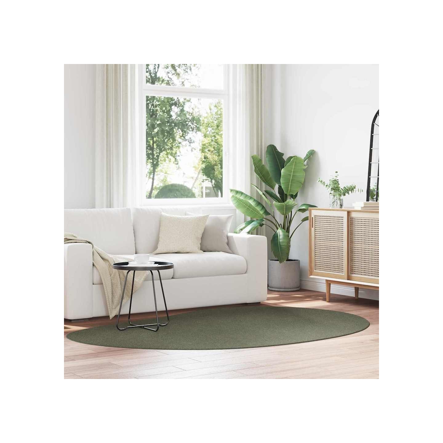 Tapis HUARTE Vert forêt 160 x 230 cm Polyester