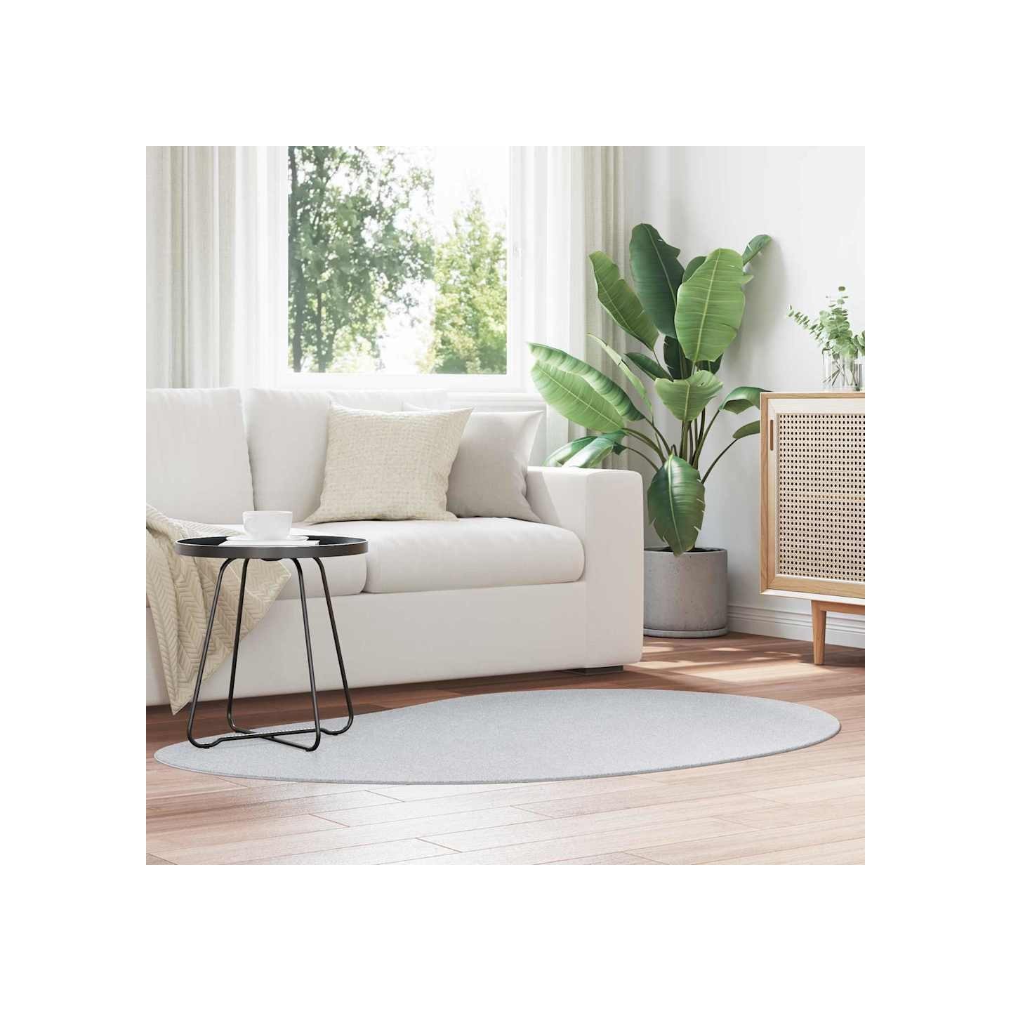 Tapis HUARTE Gris 120 x 170 cm Polyester