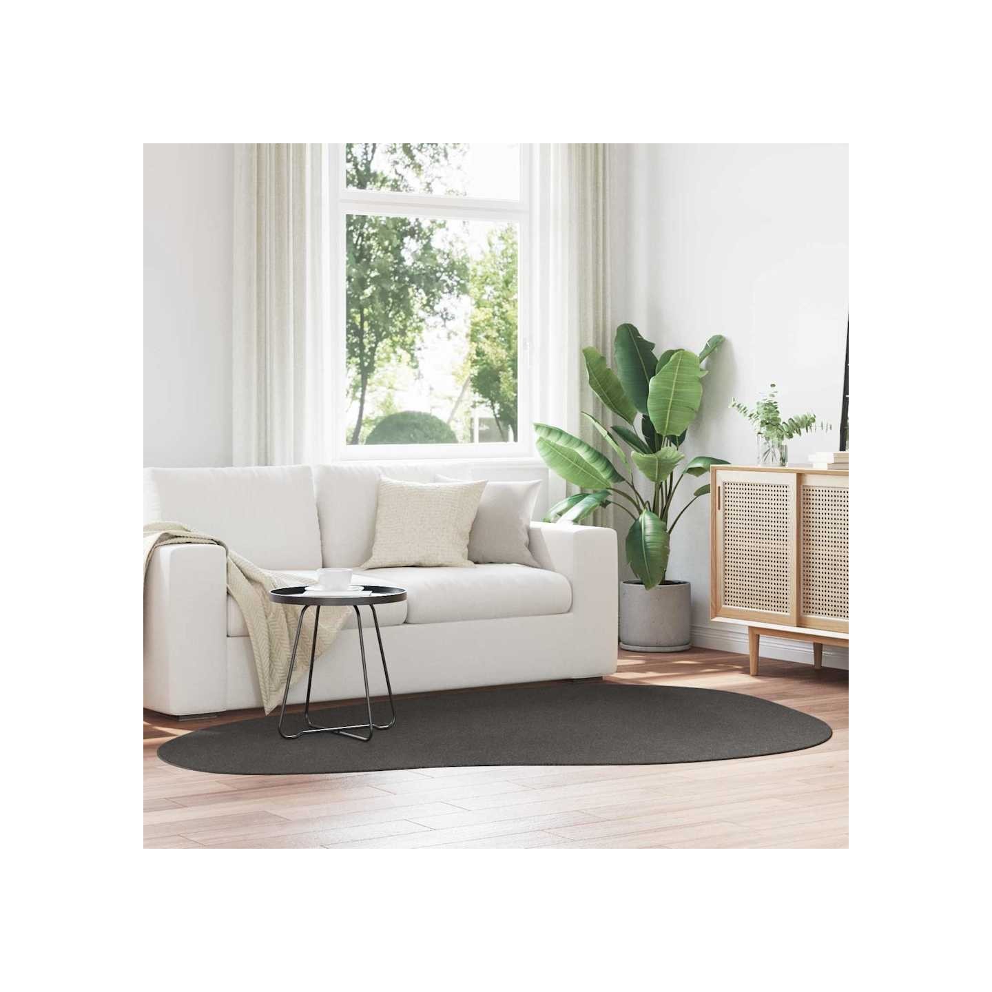 Tapis HUARTE Anthracite 160 x 230 cm Polyester