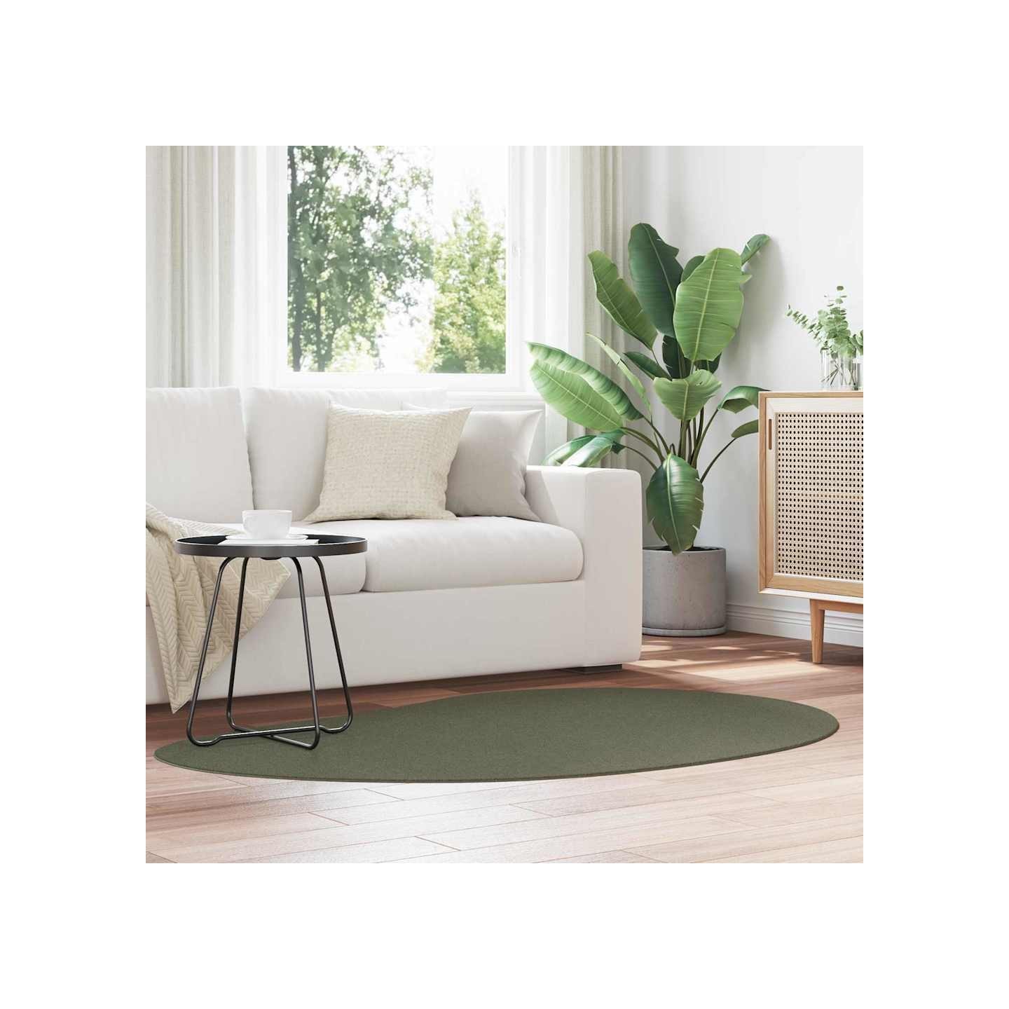 Tapis HUARTE Vert forêt 120 x 170 cm Polyester