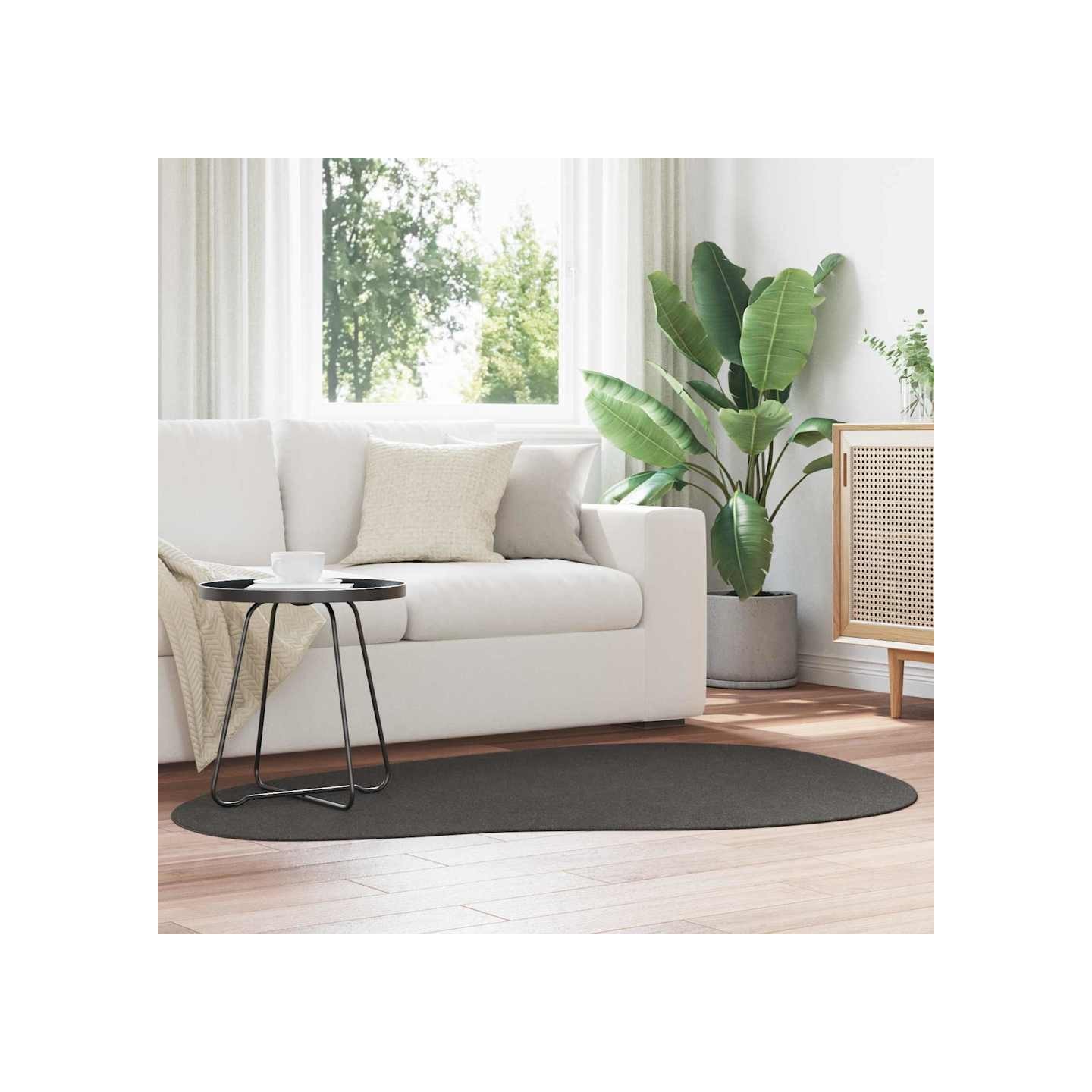 Tapis HUARTE Anthracite 120 x 170 cm Polyester