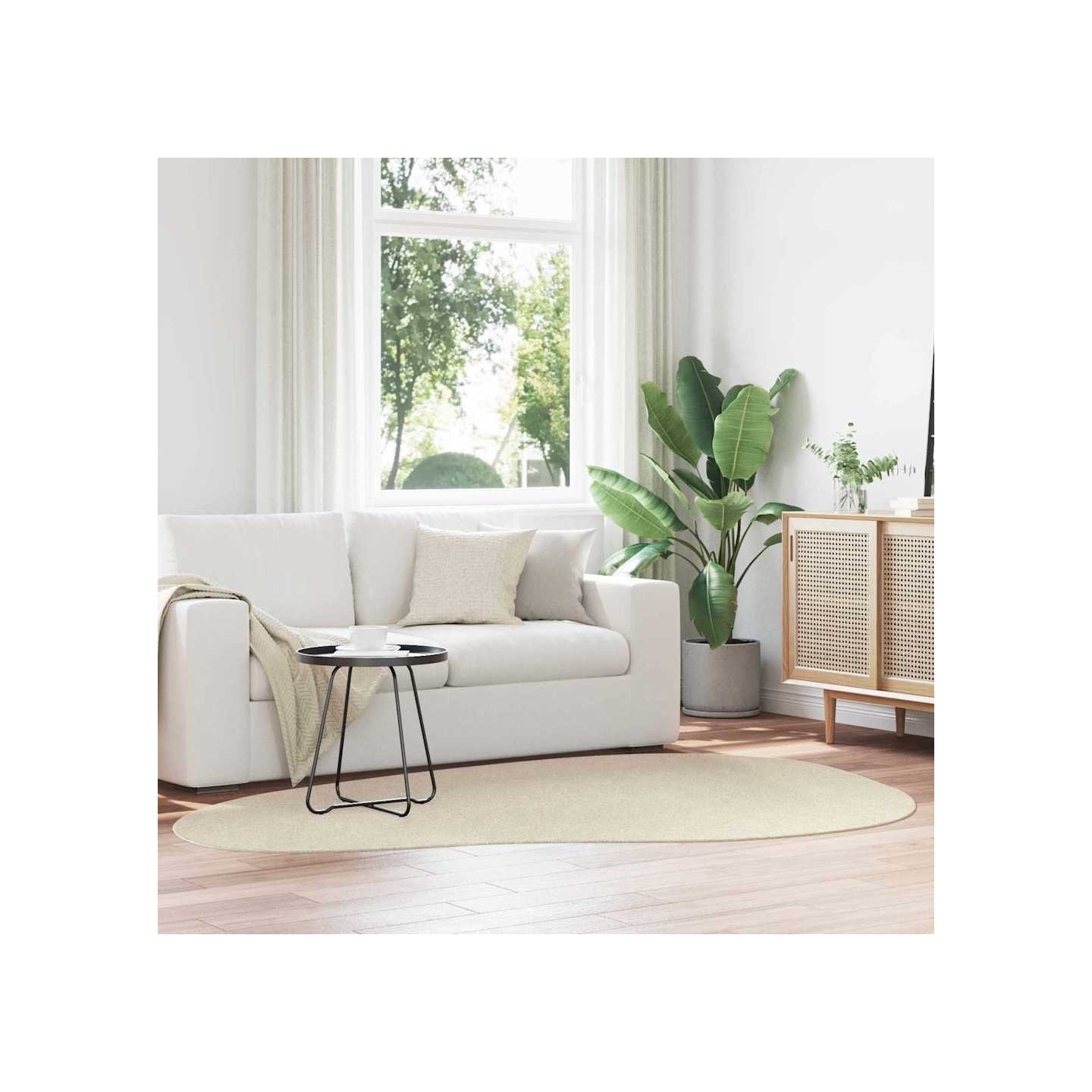 Tapis HUARTE Beige 160 x 230 cm Polyester