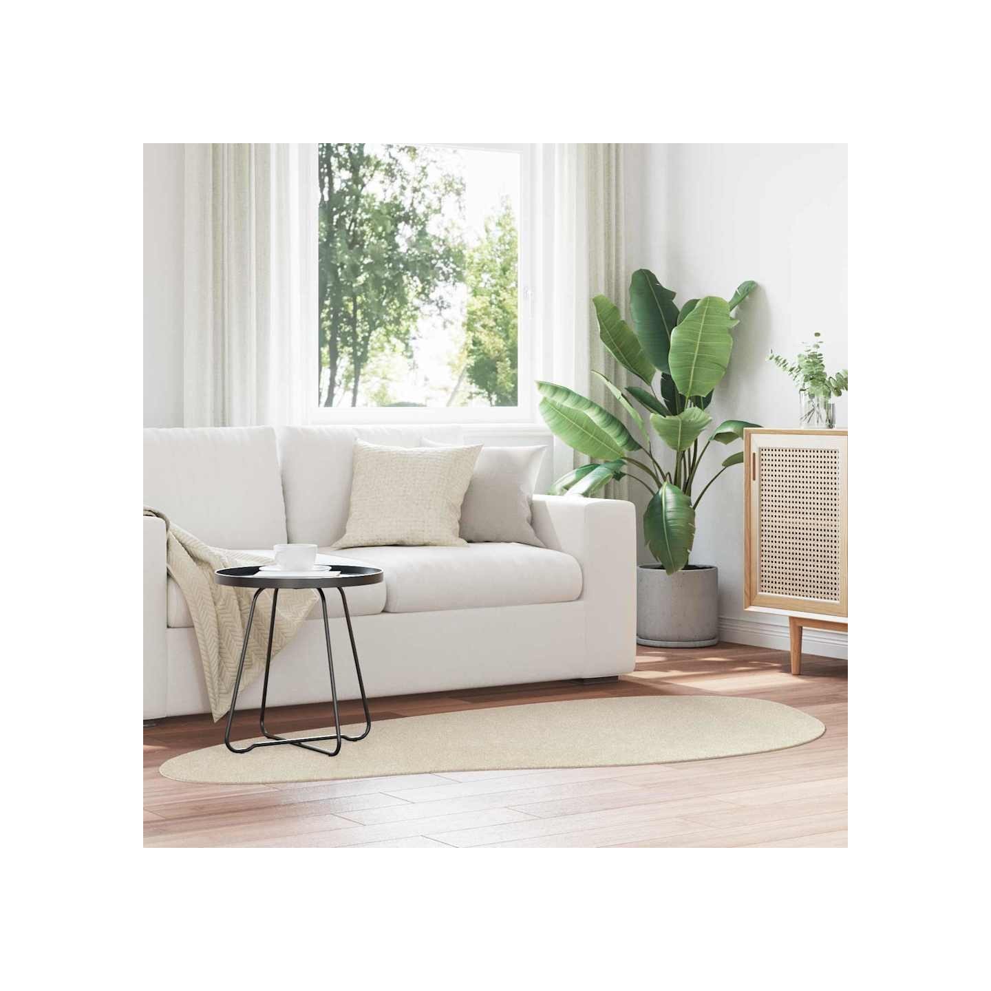 Tapis HUARTE Beige 100 x 200 cm Polyester