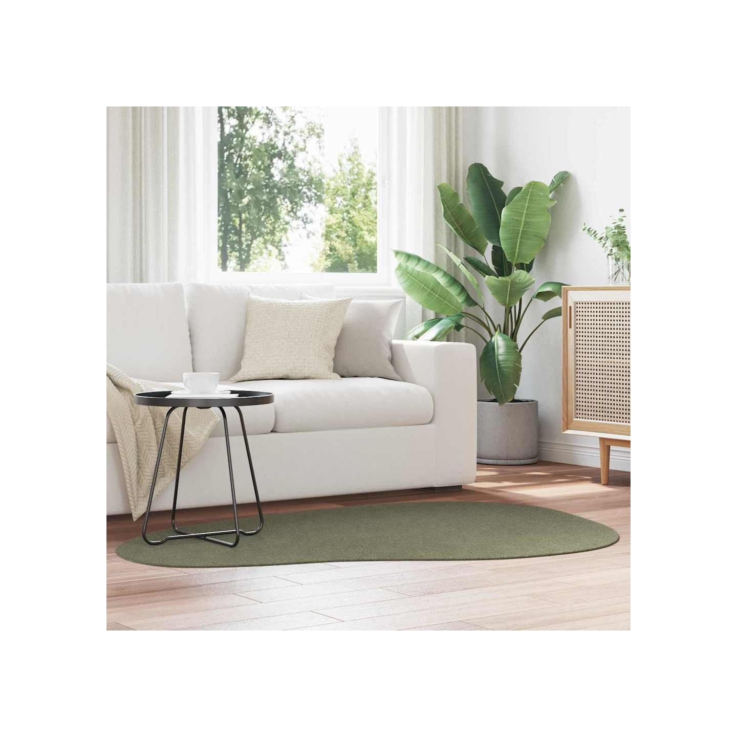 Tapis HUARTE Vert forêt 120 x 170 cm Polyester
