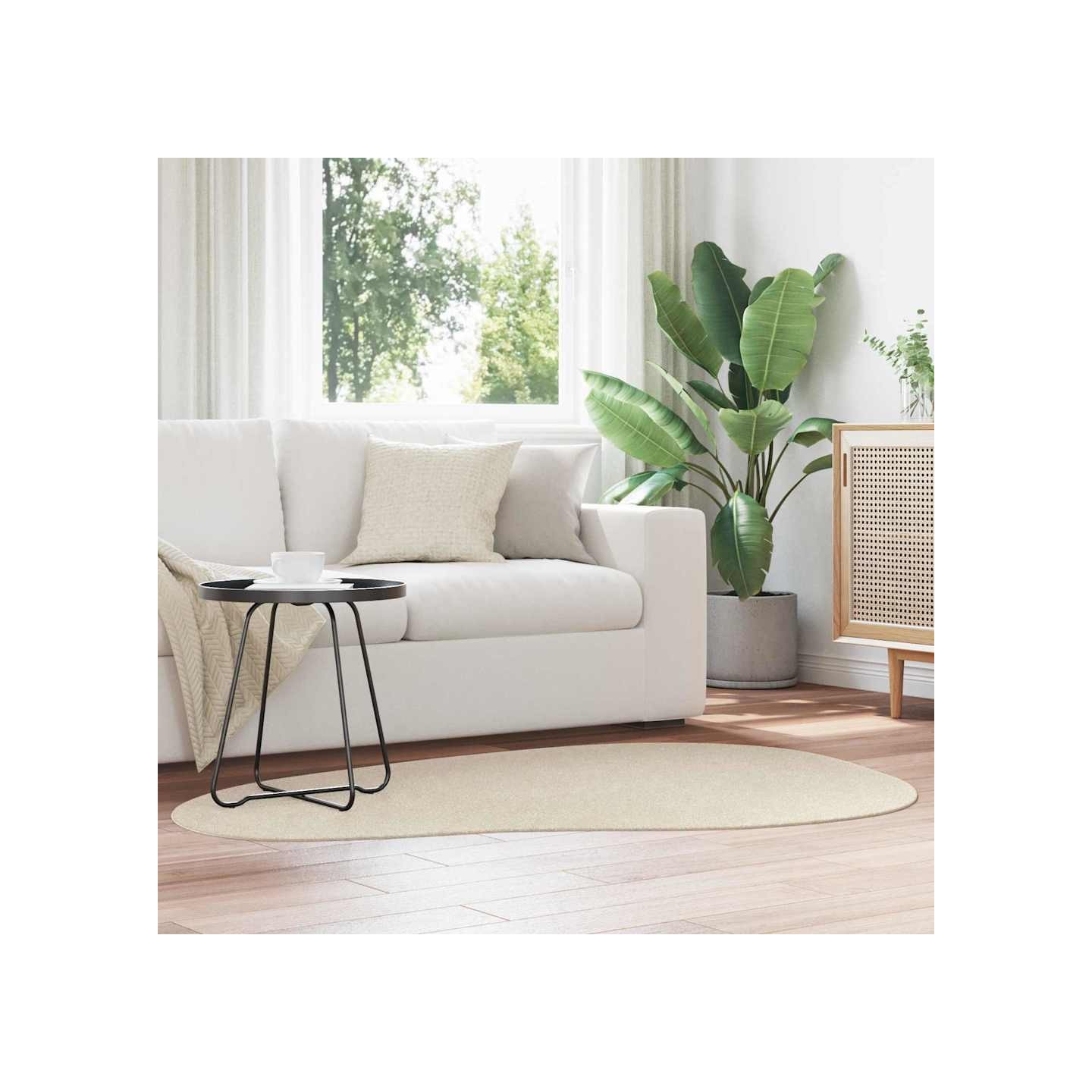 Tapis HUARTE Beige 120 x 170 cm Polyester