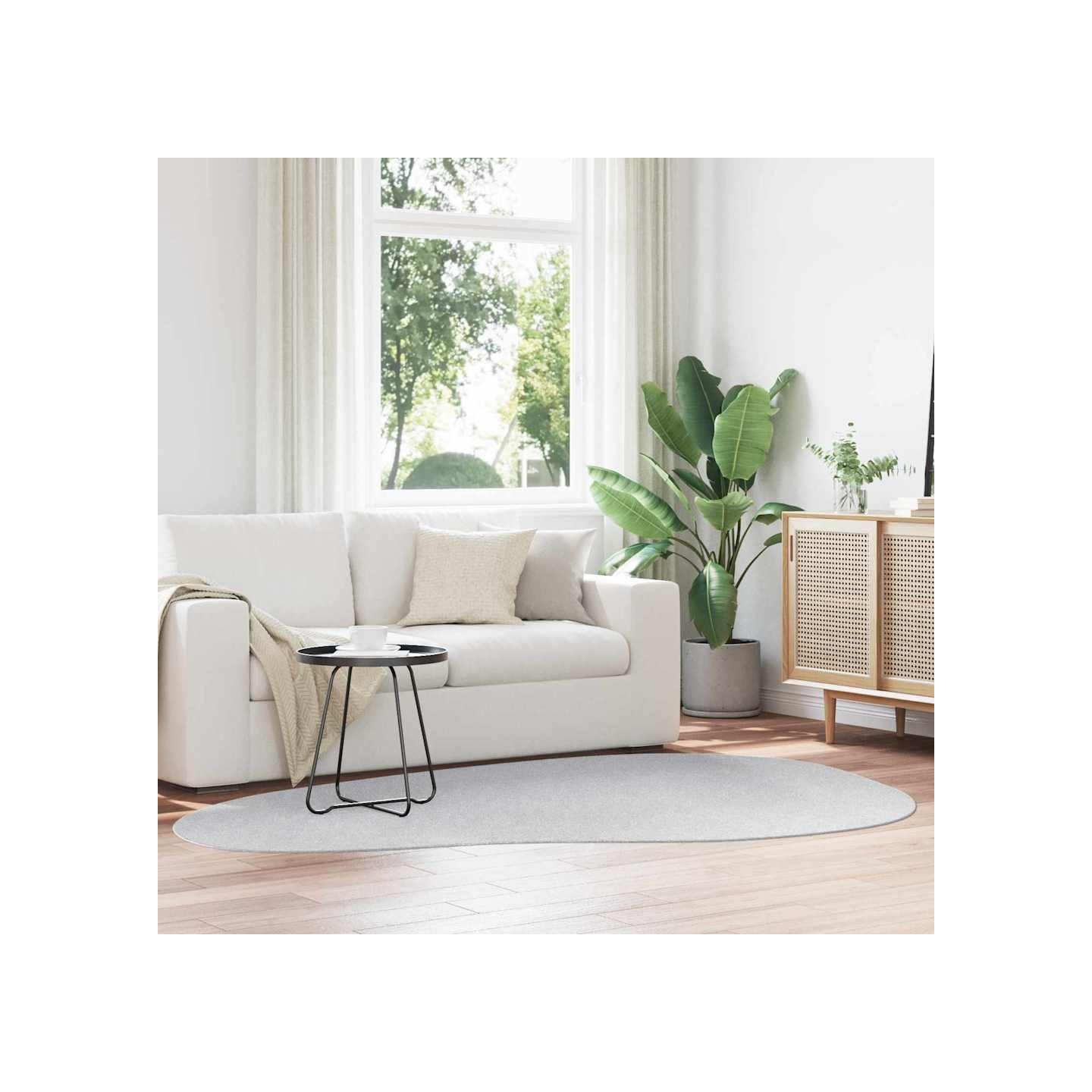 Tapis HUARTE Gris 160 x 230 cm Polyester