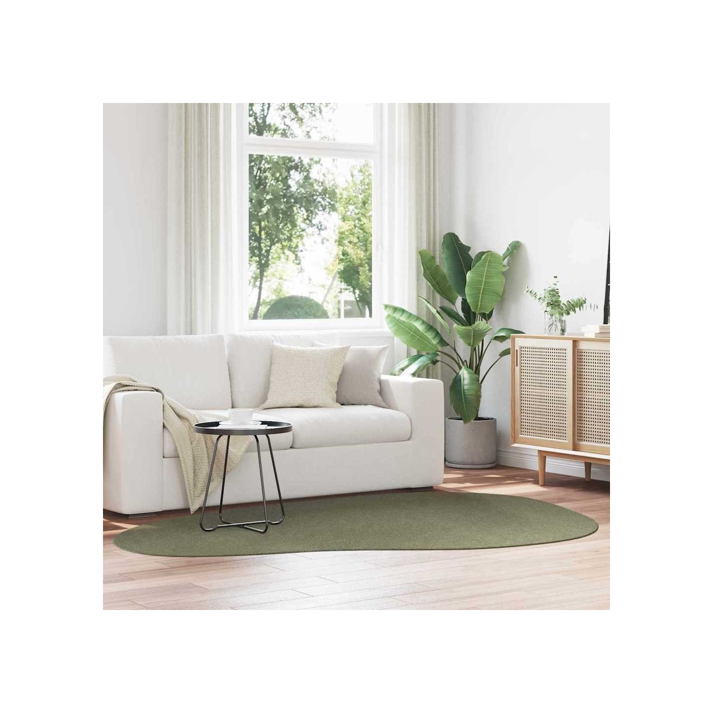 Tapis HUARTE Vert forêt 160 x 230 cm Polyester