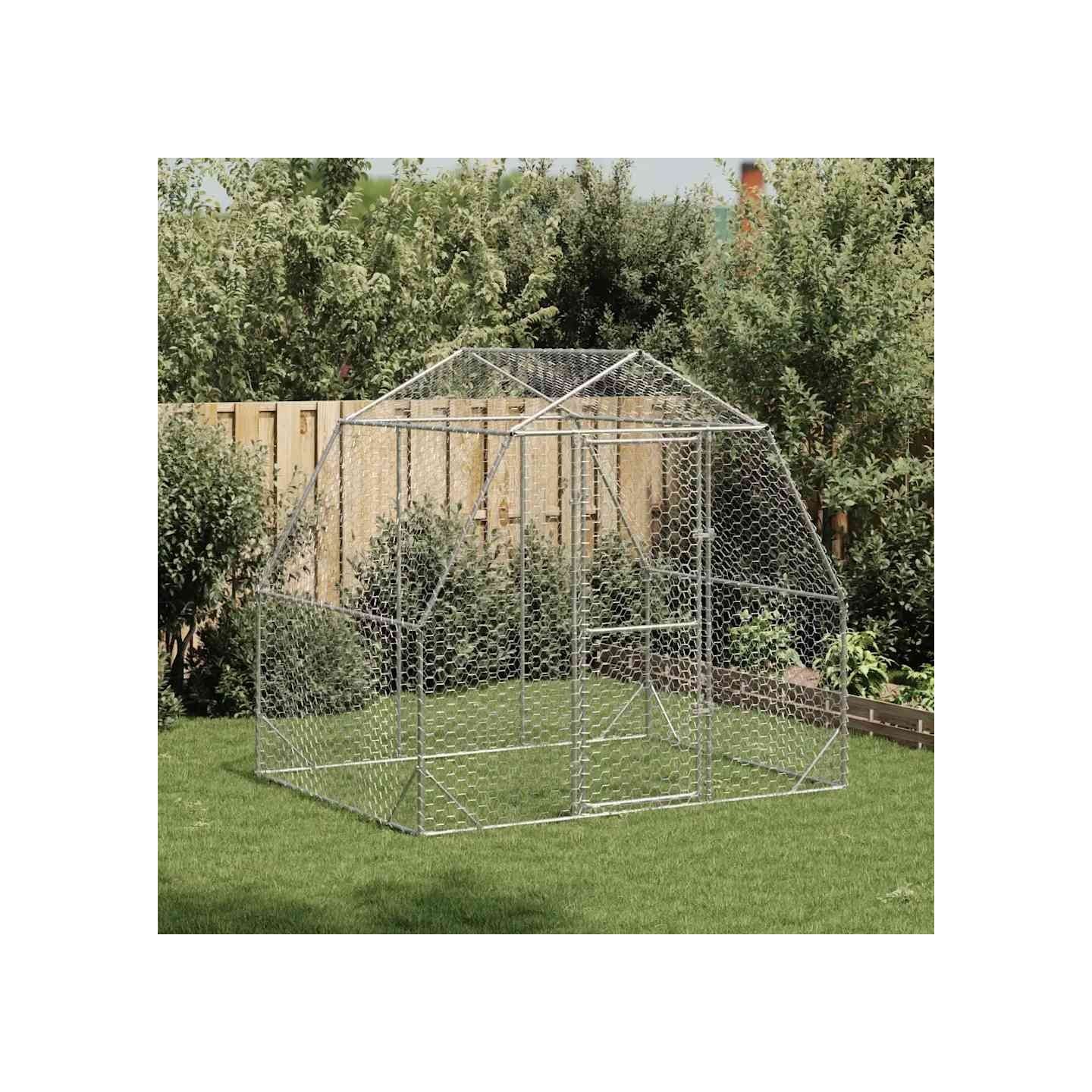 Poulailler 2,5x2x2,25 m acier galvanisé