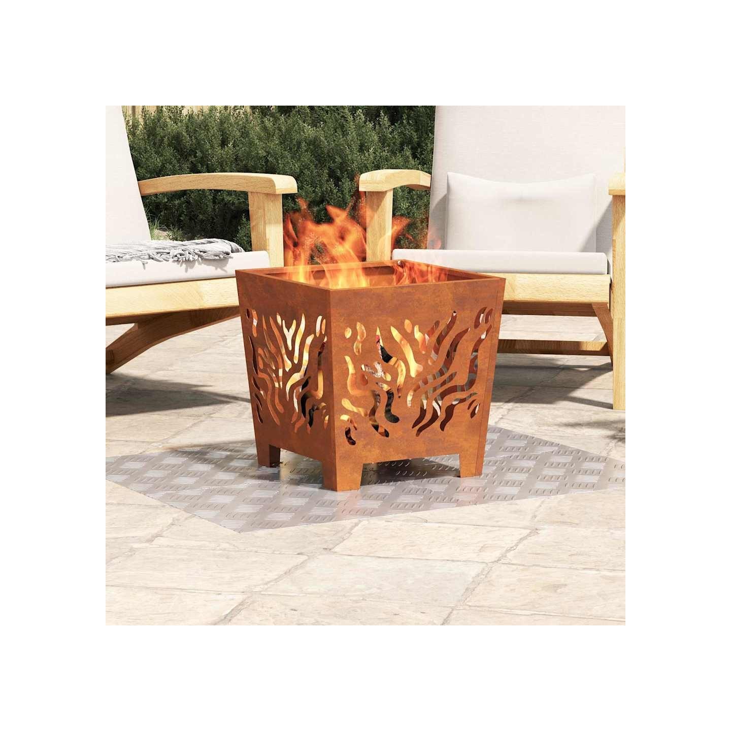 Nez de marche 2 pc 50 x 40 cm Argenté Aluminium Rectangulaire