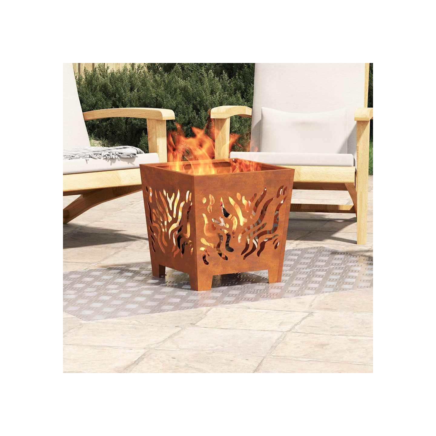 Nez de marche 4 pc 70 x 40 cm Argenté Aluminium Rectangulaire
