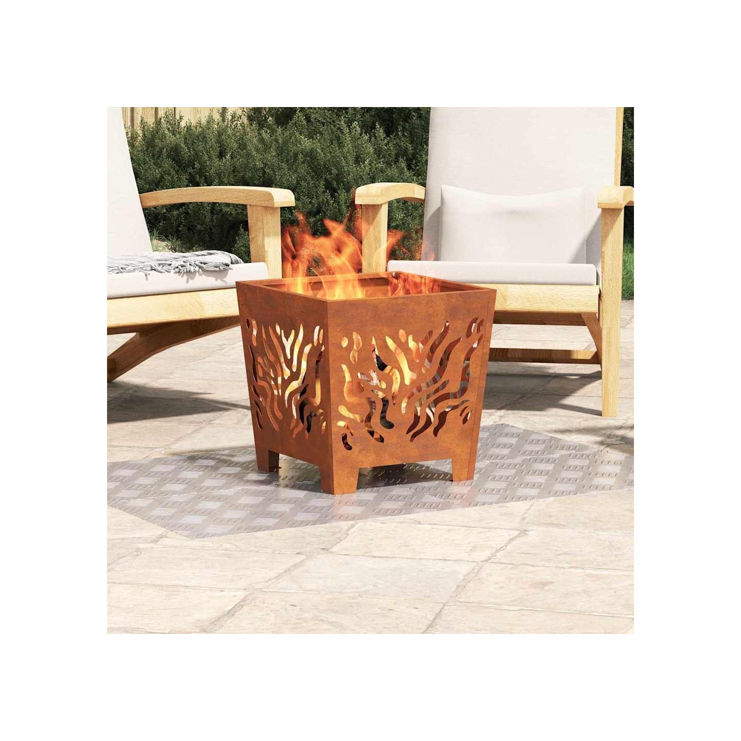 Nez de marche 4 pc 60 x 40 cm Argenté Aluminium Rectangulaire