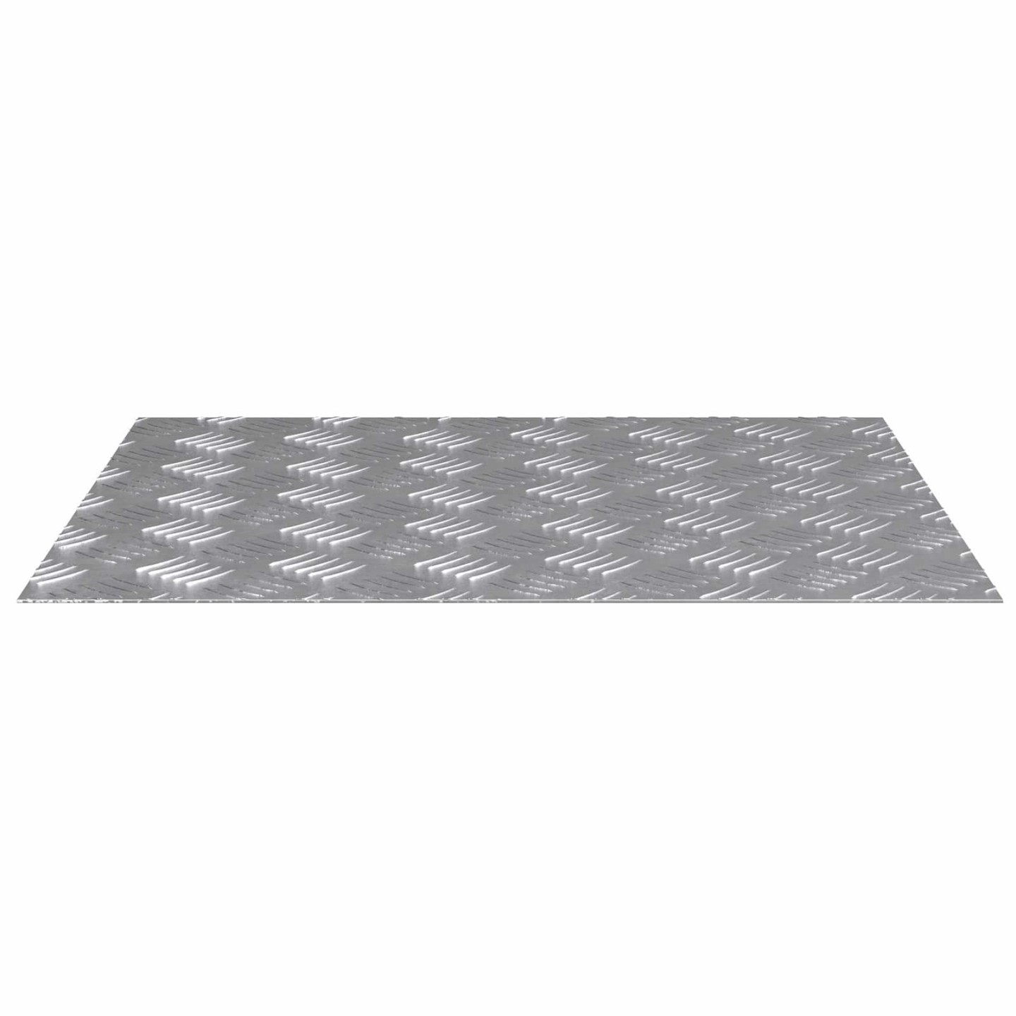 Nez de marche 4 pc 60 x 50 cm Argenté Aluminium Rectangulaire