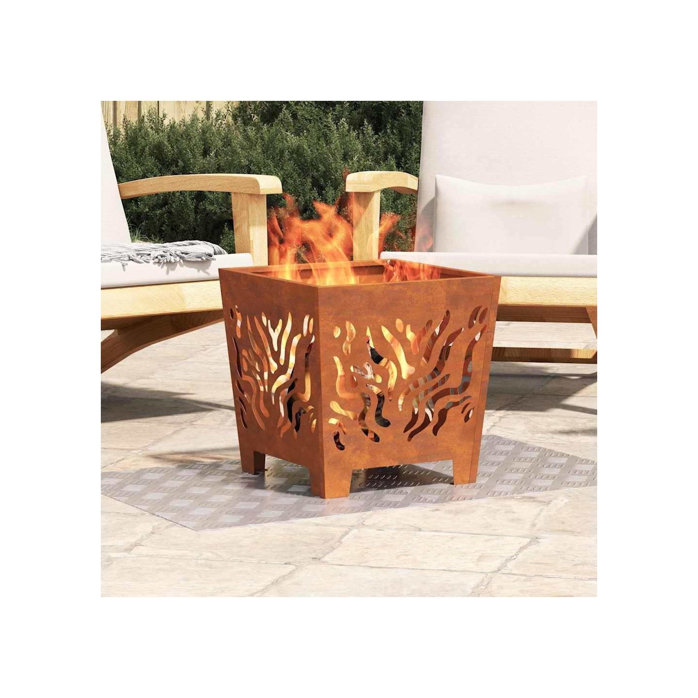 Nez de marche 2 pc 60 x 50 cm Argenté Aluminium Rectangulaire