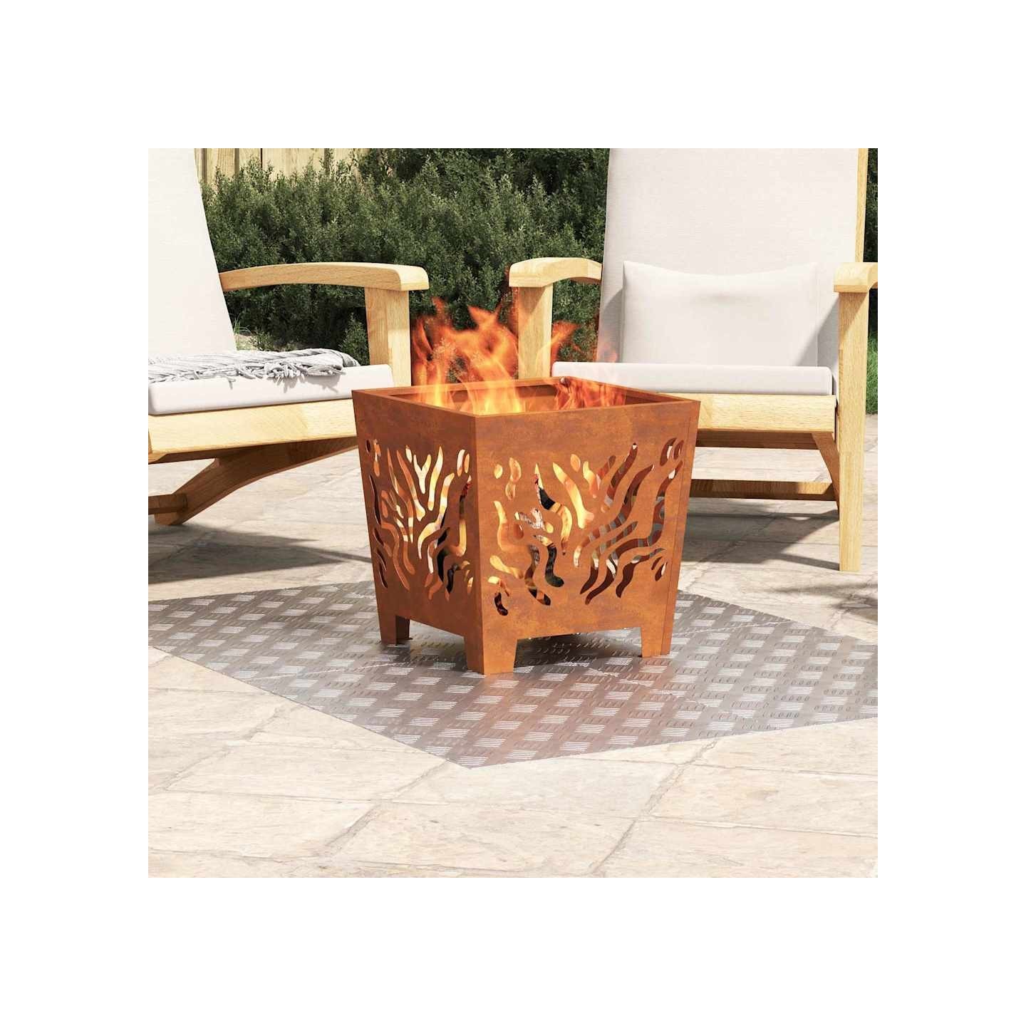 Nez de marche 4 pc 70 x 50 cm Argenté Aluminium Rectangulaire