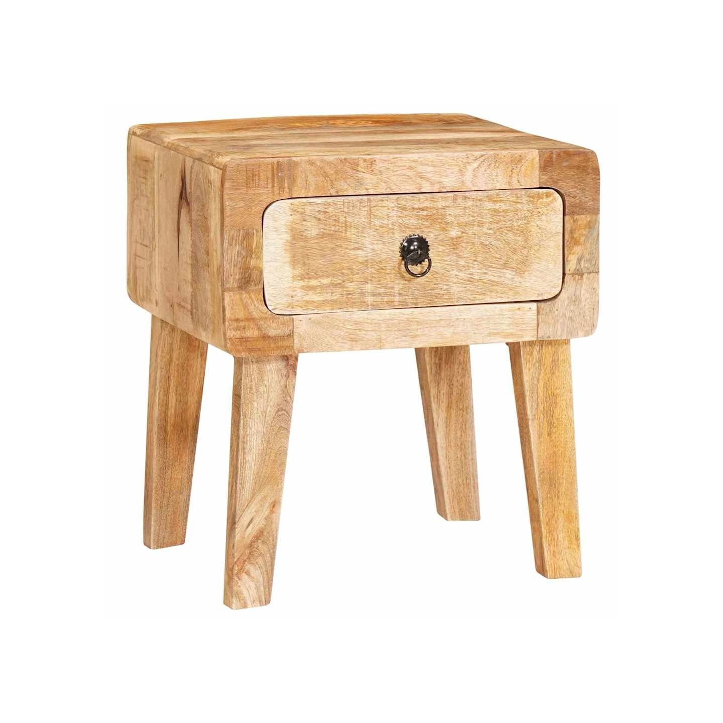 Table d'appoint Marron 40 x 32 x 46 cm Bois de mangue massif