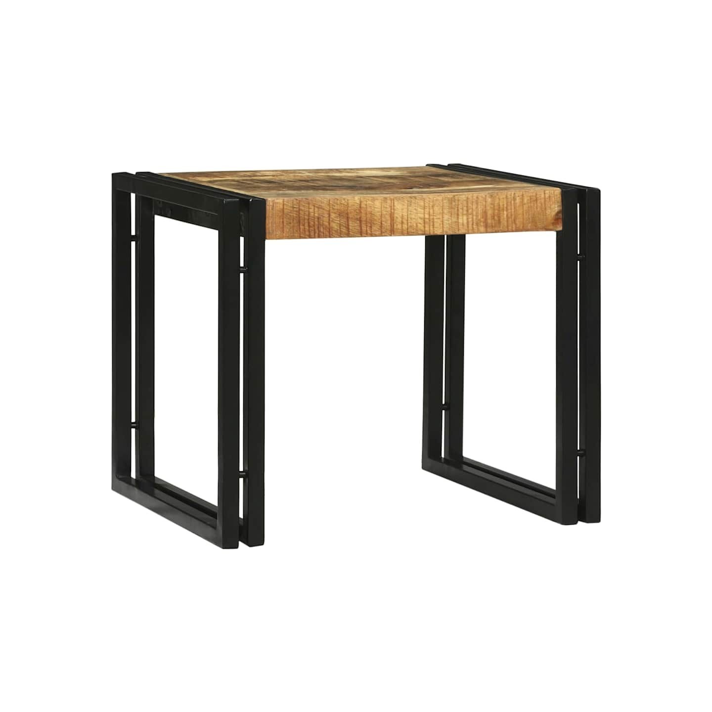 Table basse 2 pc Marron 48 x 40 x 40 cm Bois de mangue massif