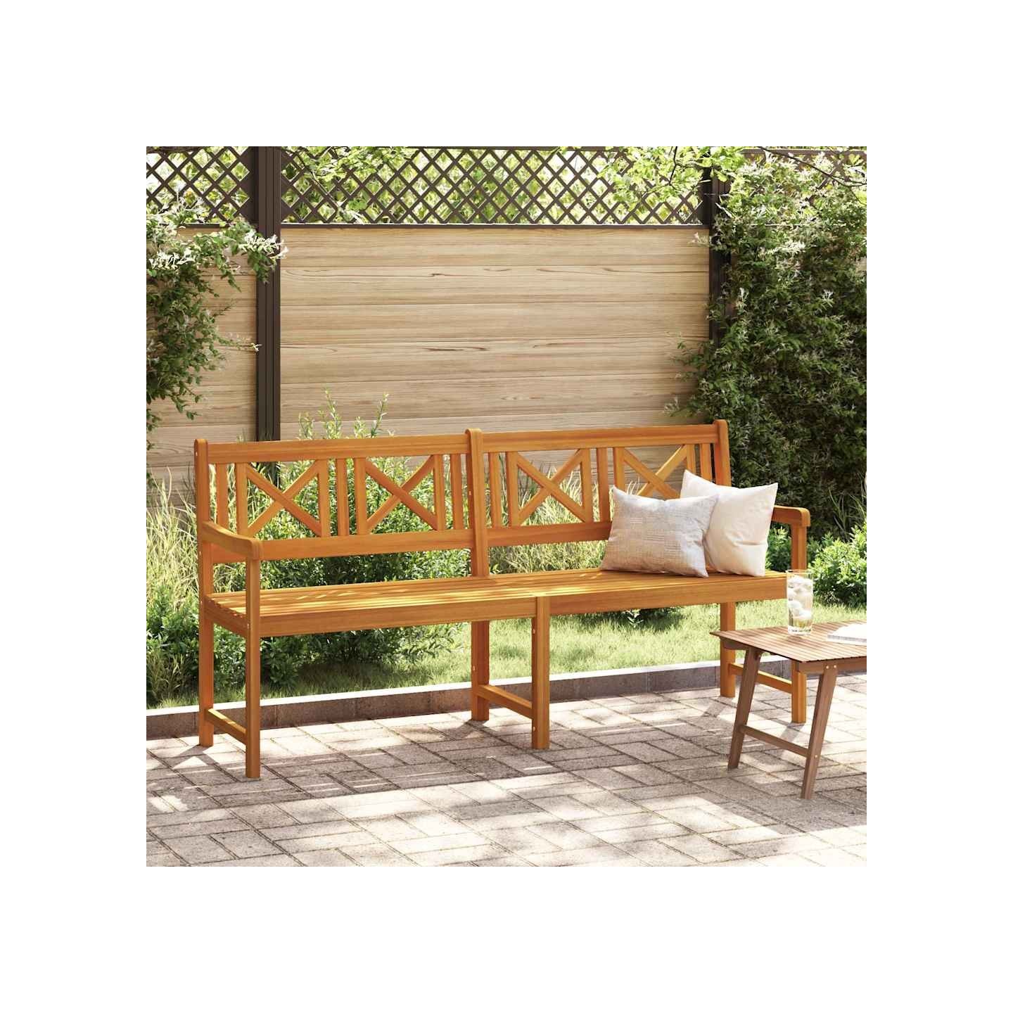 Banc extérieur 180 x 56 x 90 cm Bois d'Acacia Massif Naturel