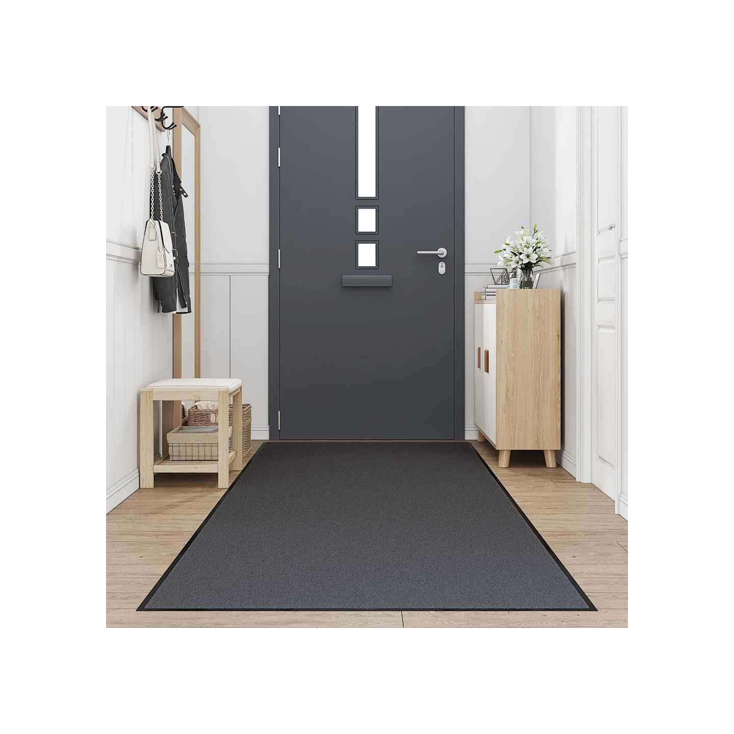 Paillasson anthracite 115x400 cm