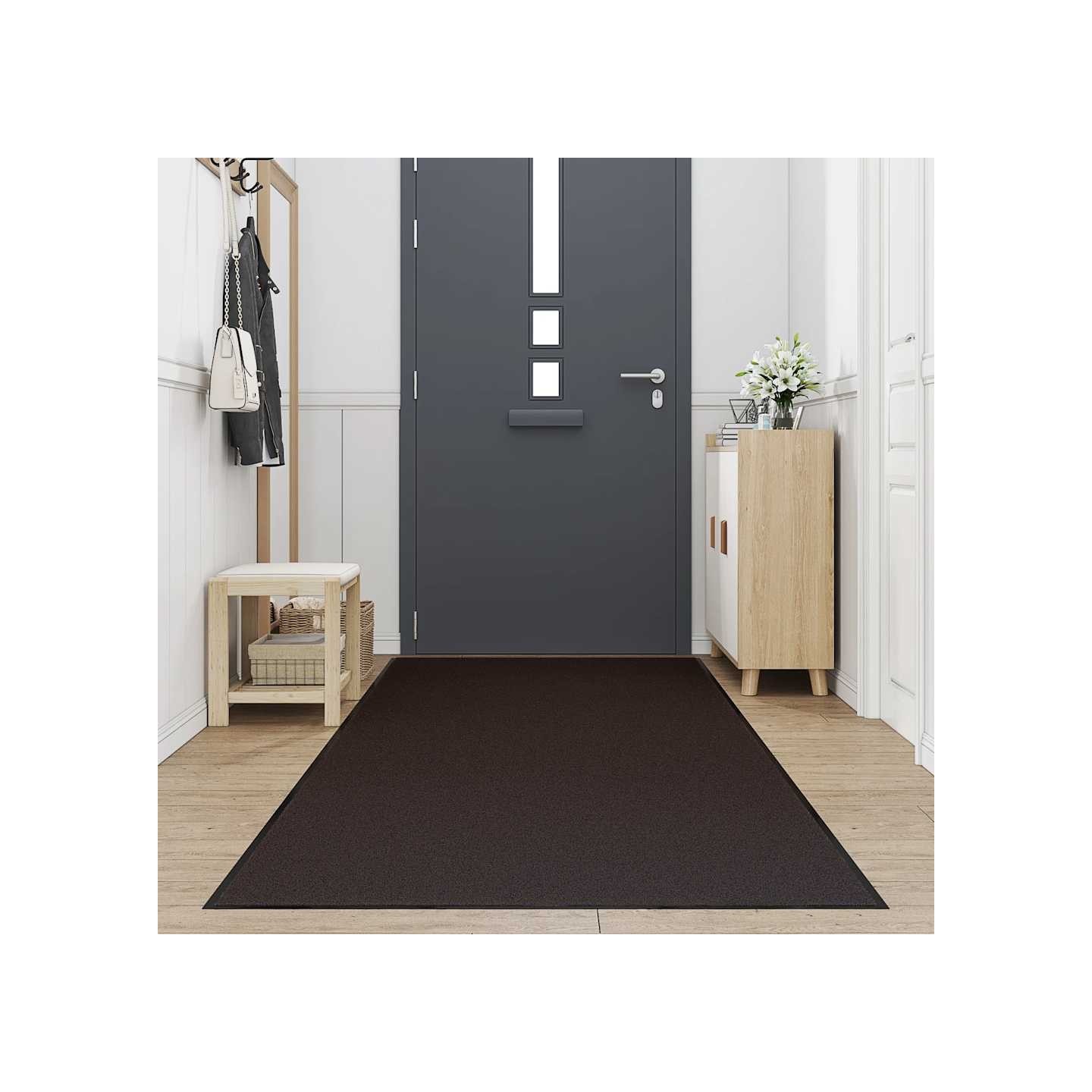 Paillasson marron 115x500 cm
