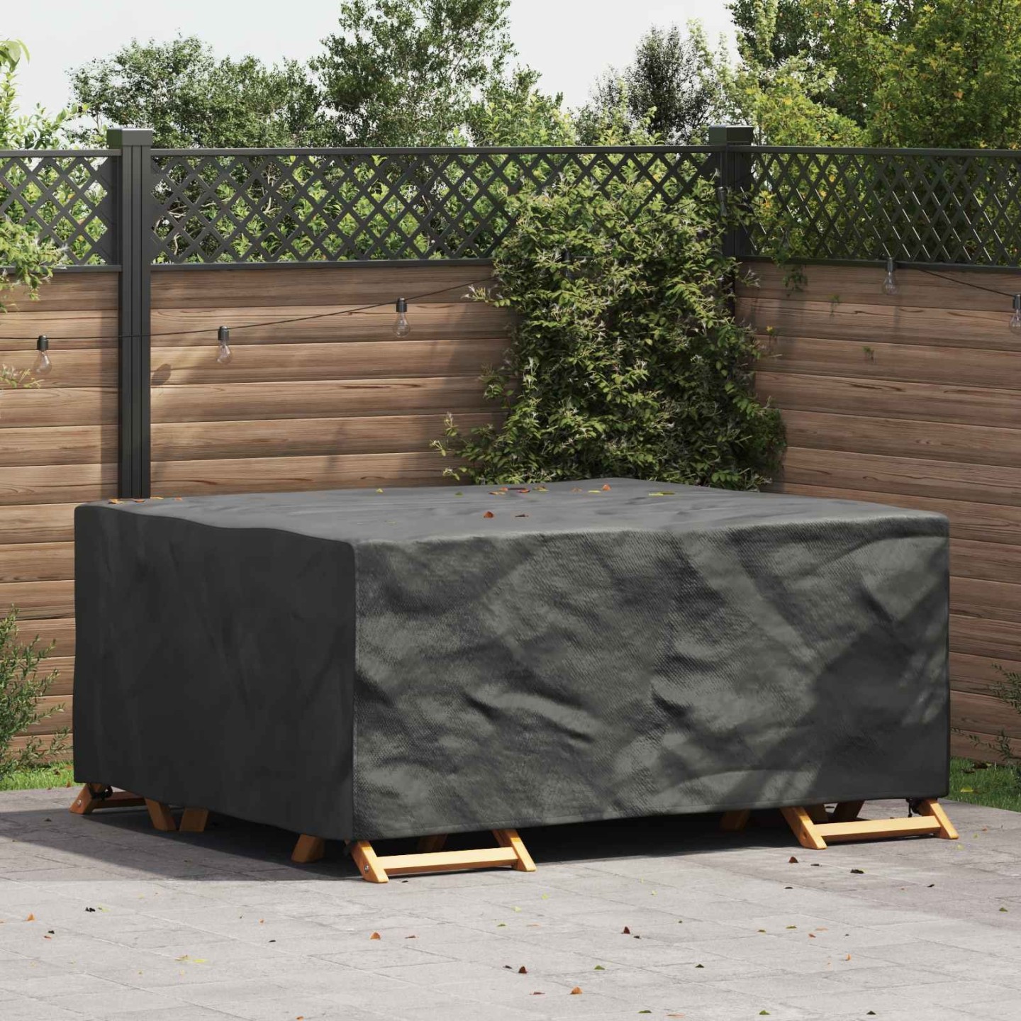 Housse pour meubles Uni Noir 200 x 160 x 70 cm 420D