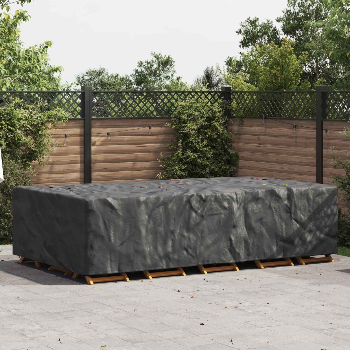 Housse pour meubles Uni Noir 315 x 180 x 74 cm 210D