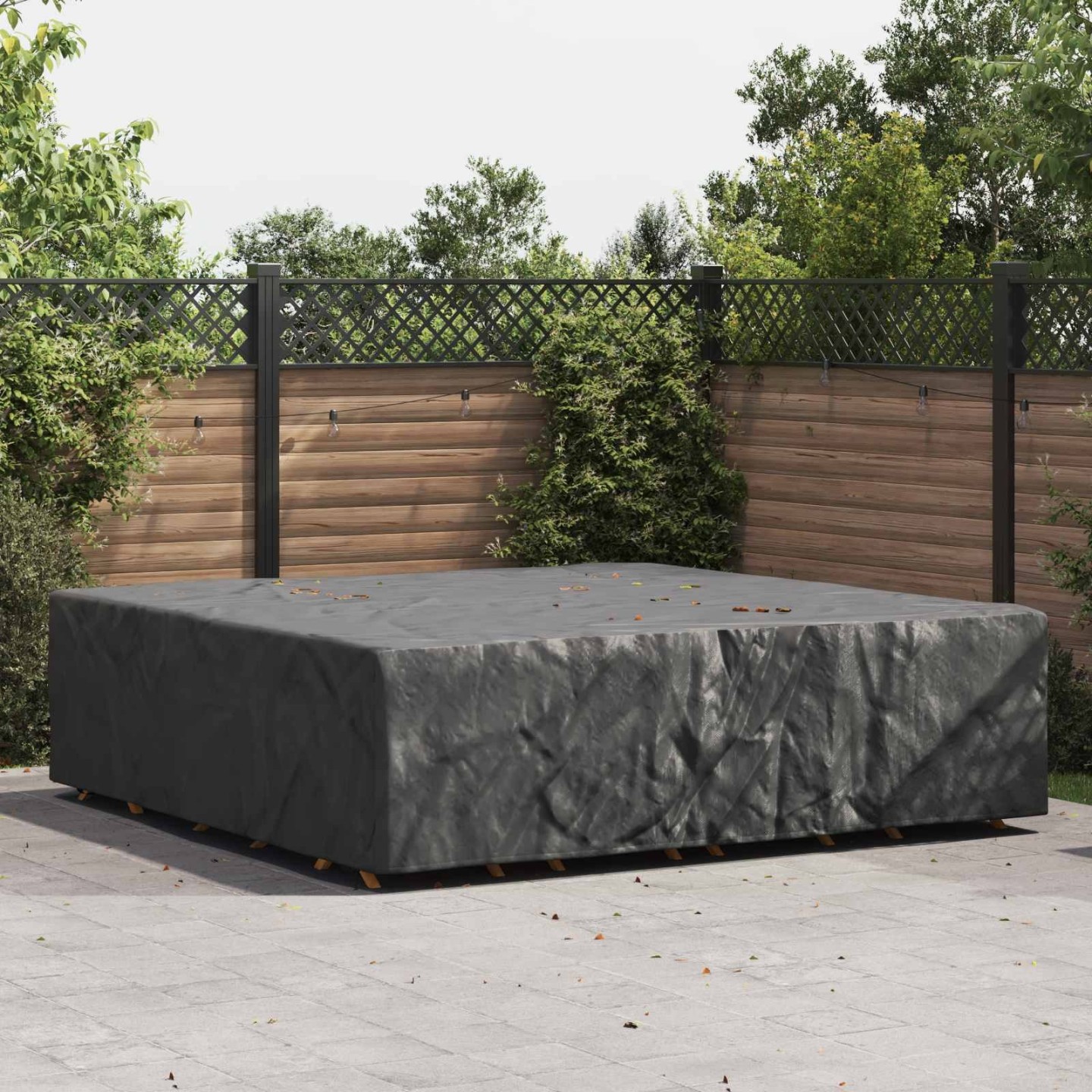 Housse pour meubles Uni Noir 275 x 275 x 70 cm 210D