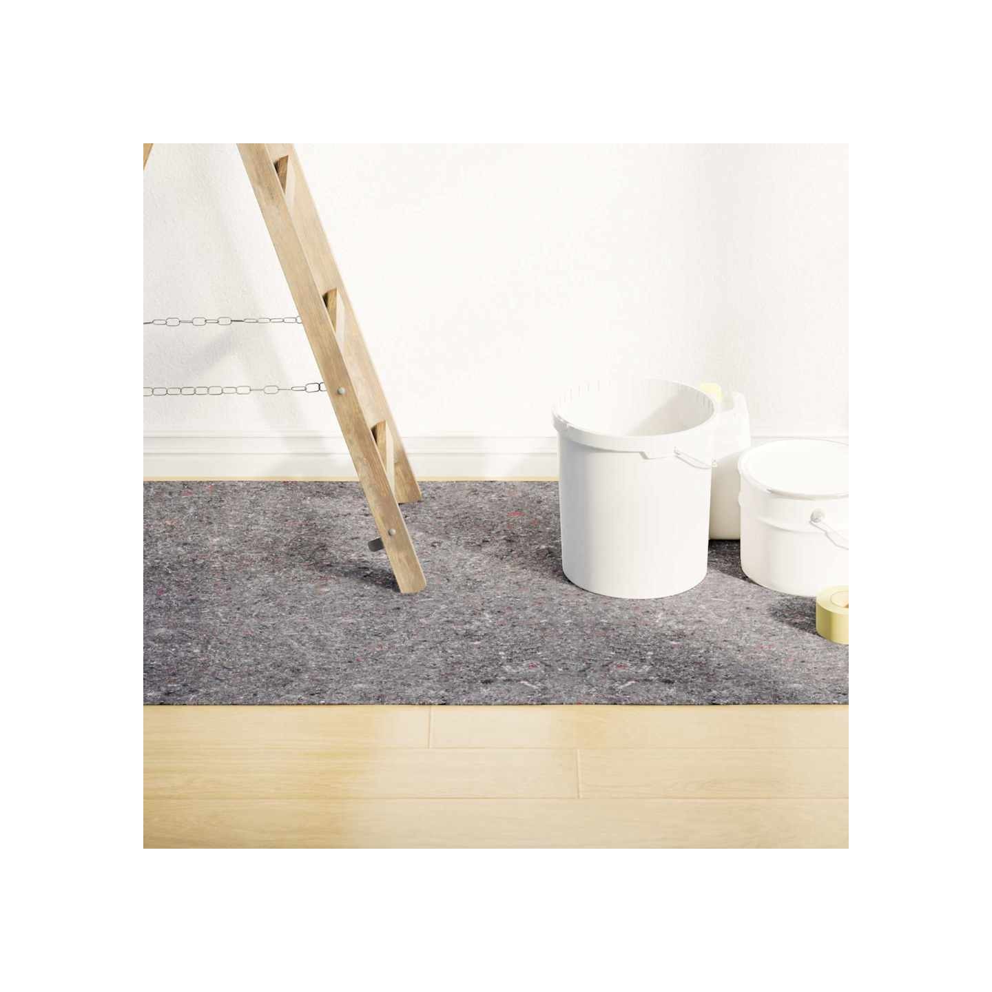 Bâche de protection contre peinture 5 m 180 g/m² gris
