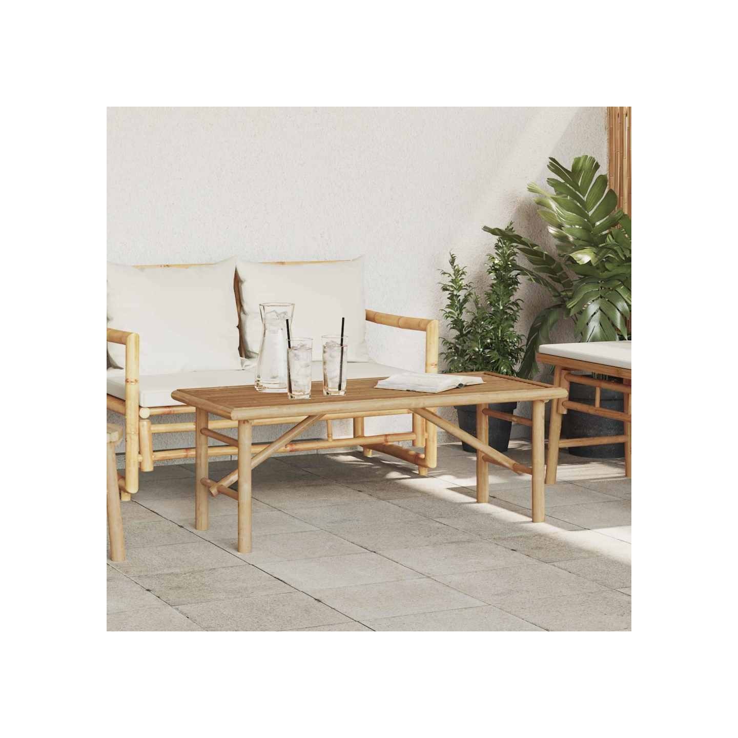 Table basse Marron 110 x 50 x 43 cm Bambou