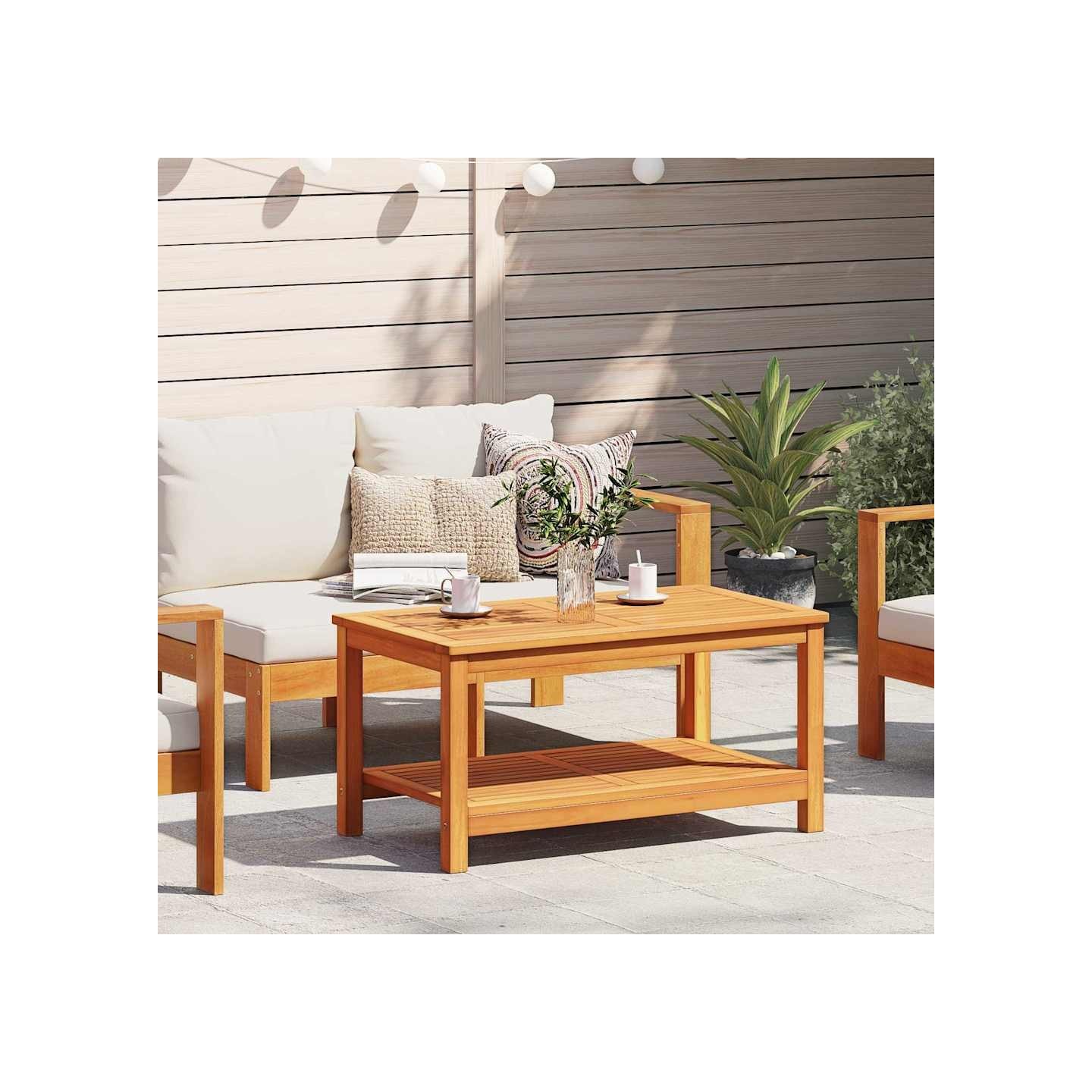 Table d'appoint Huile Naturelle 90 x 50 x 45 cm