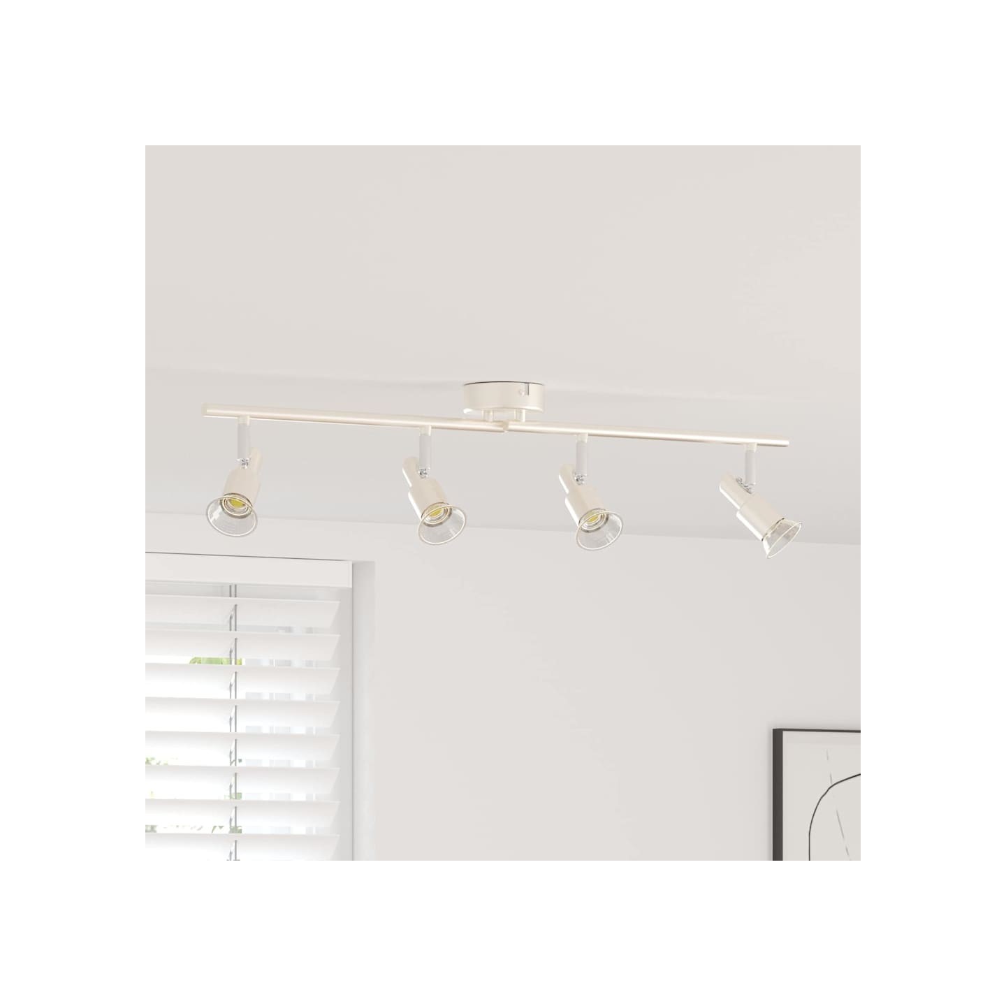 Spot de plafond Nickel 70 x 9 x 12,5 cm Acier