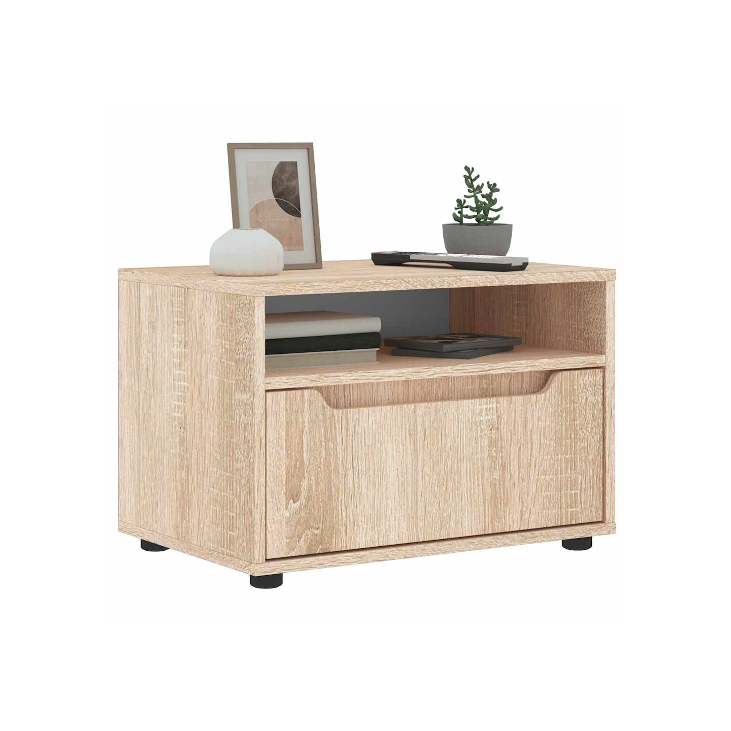Meuble TV VISNES chêne sonoma 60x40x38 cm bois d'ingénierie