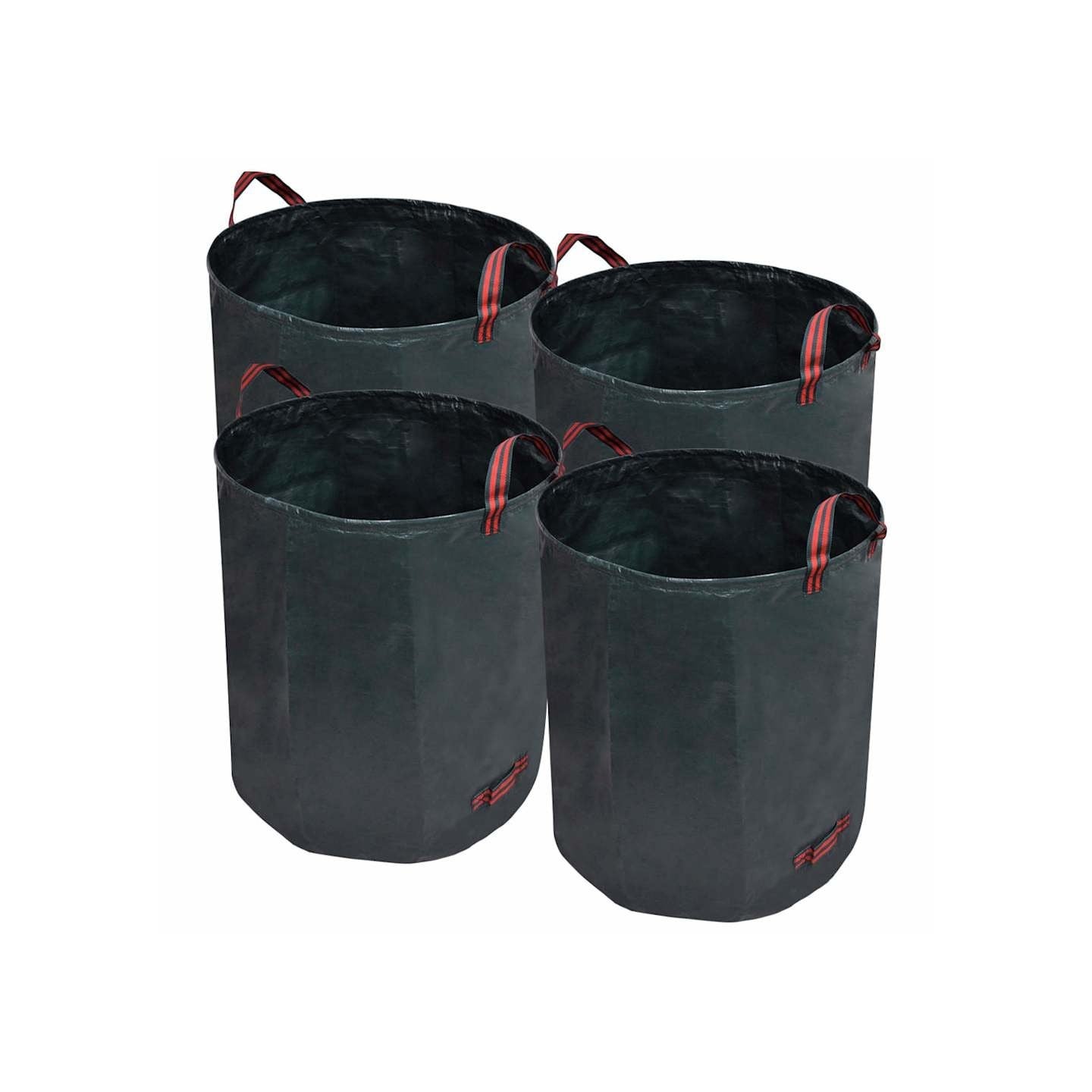 Sac poubelle de jardin Vert foncé 4 pcs 272 L 150 g/m²
