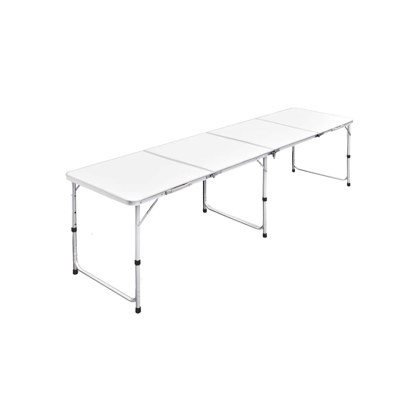 Table pliante de camping en aluminium avec hauteur ajustable