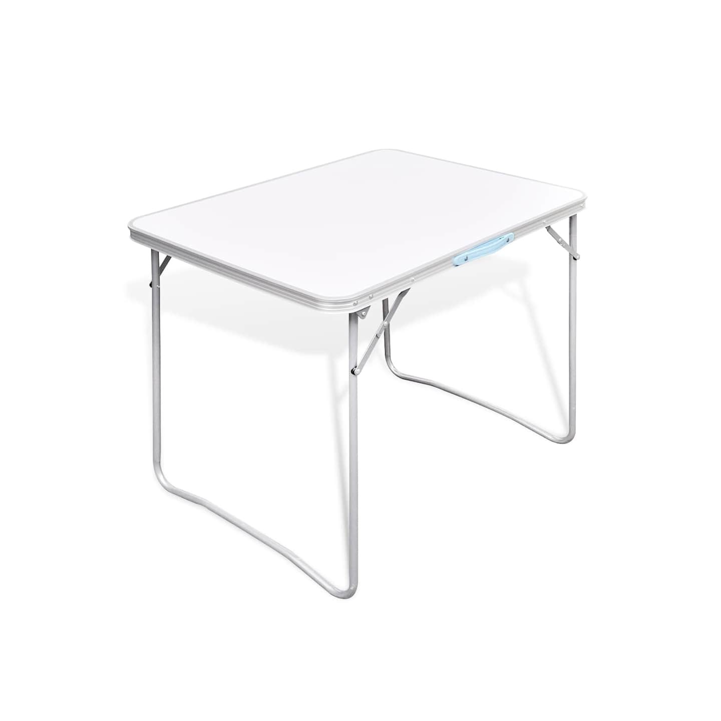Table pliable de camping avec cadre métallique 80x60 cm